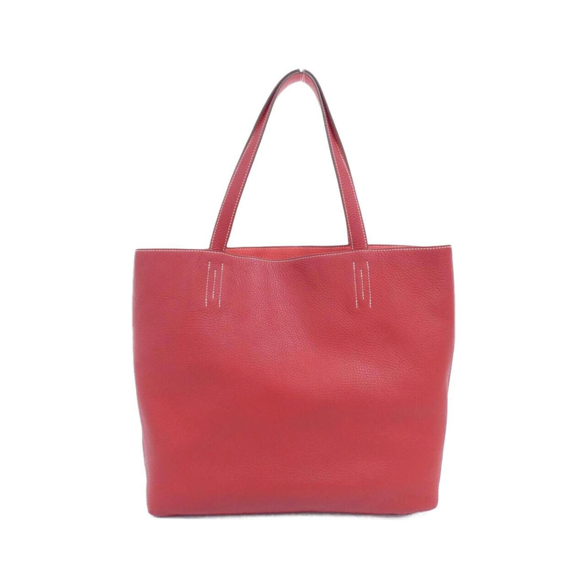 Hermes Rose Jaipur Rouge Casaque Taurillon Clemence Leather Handbag (Pre-Owned)