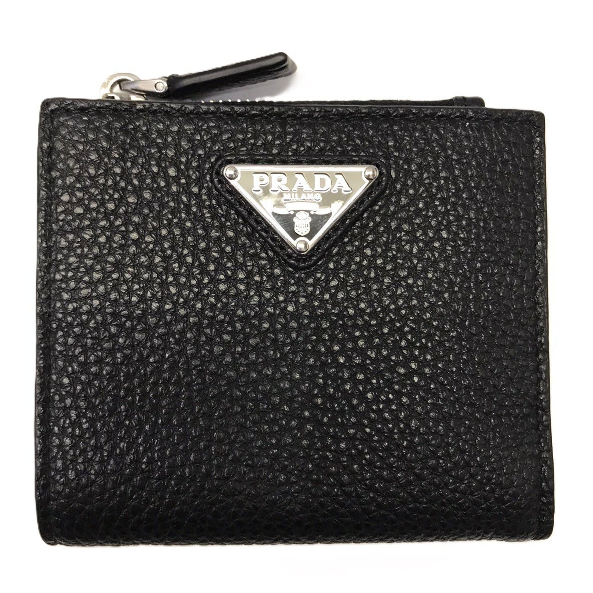Prada Black Leather Wallet (Bi-Fold) (Pre-Owned)