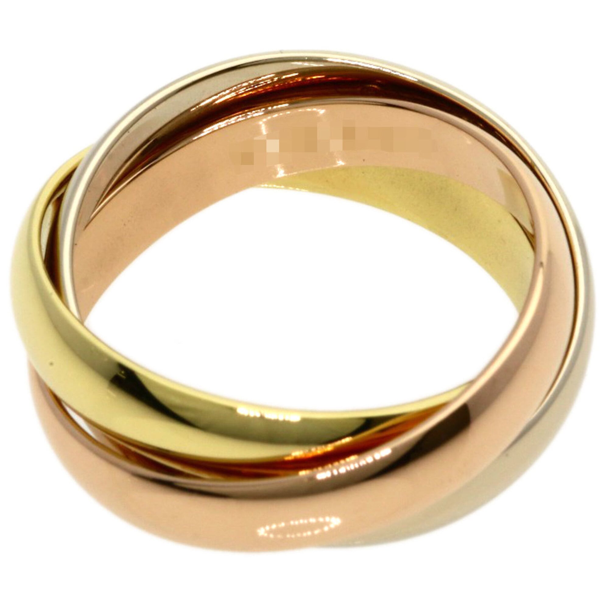 Cartier Yellow Gold (18K) White Gold (18K) Band Ring (Pre-Owned)