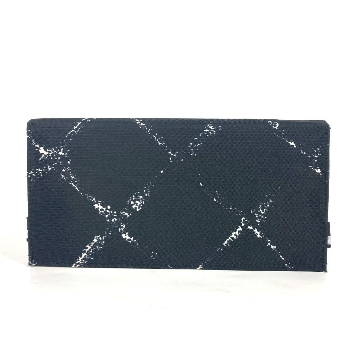 Chanel Black Nylon Long Wallet (Bi-Fold) (Pre-Owned)
