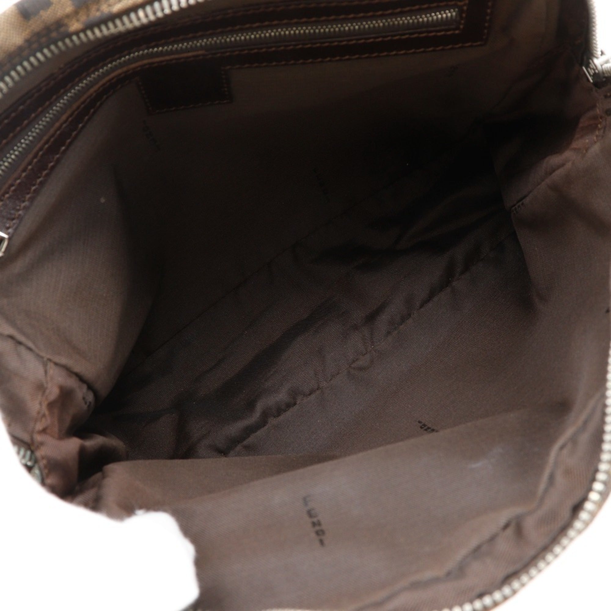 Fendi Brown Nylon Canvas Handbag (Pre-Owned)