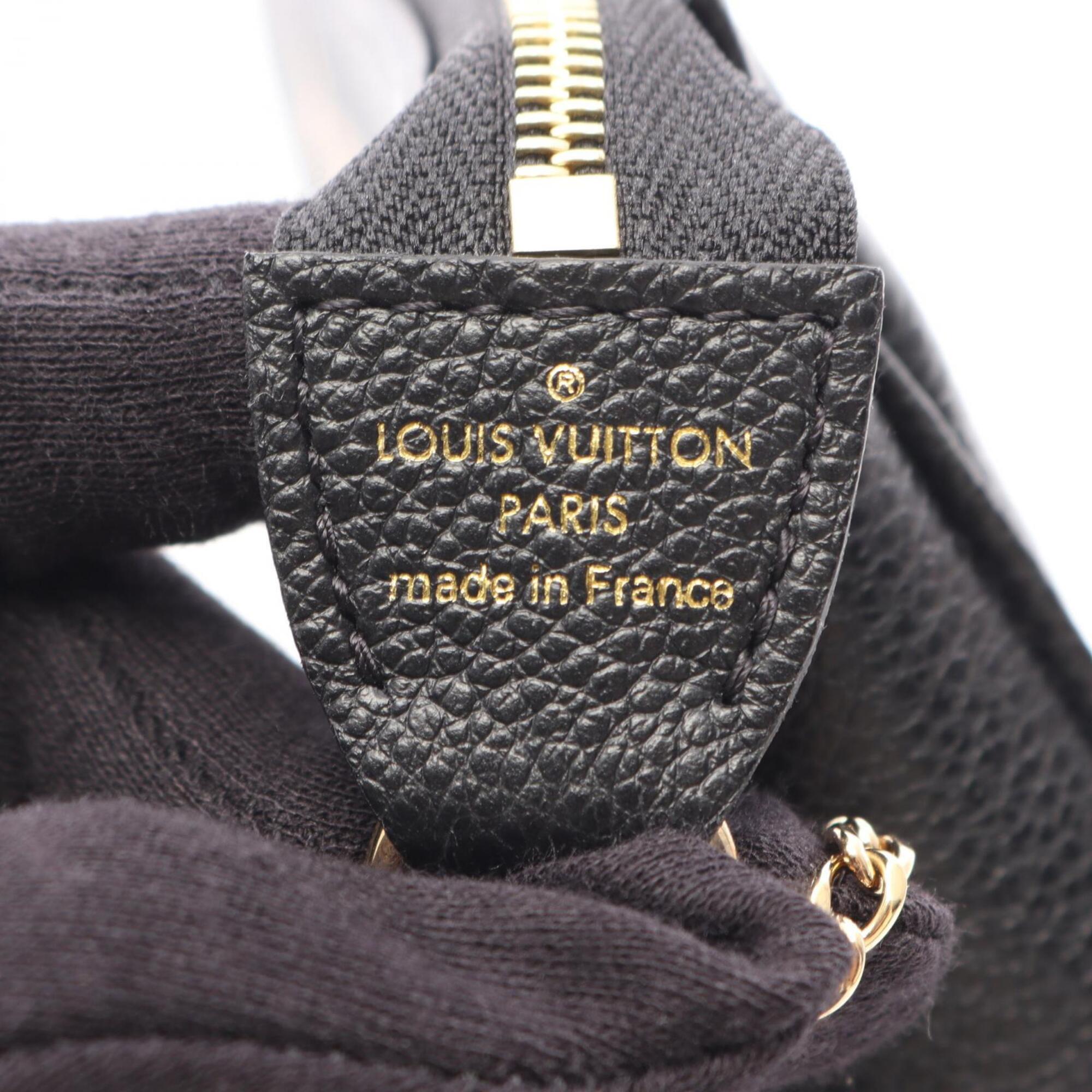 Louis Vuitton Black Leather Handbag Pochette (Pre-Owned)