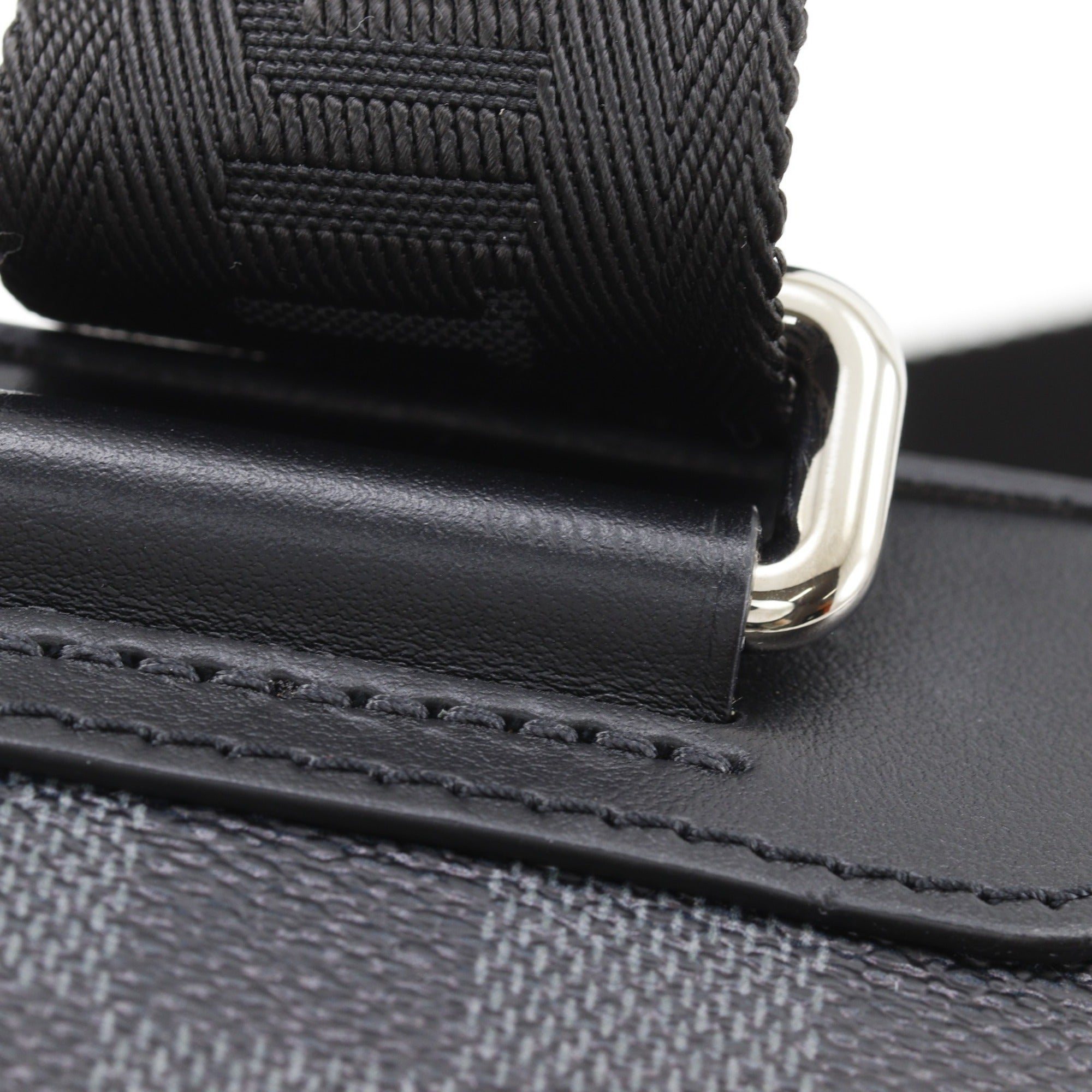 Louis Vuitton Black Damier Graphite Shoulder Bag Sling Bag (Pre-Owned)