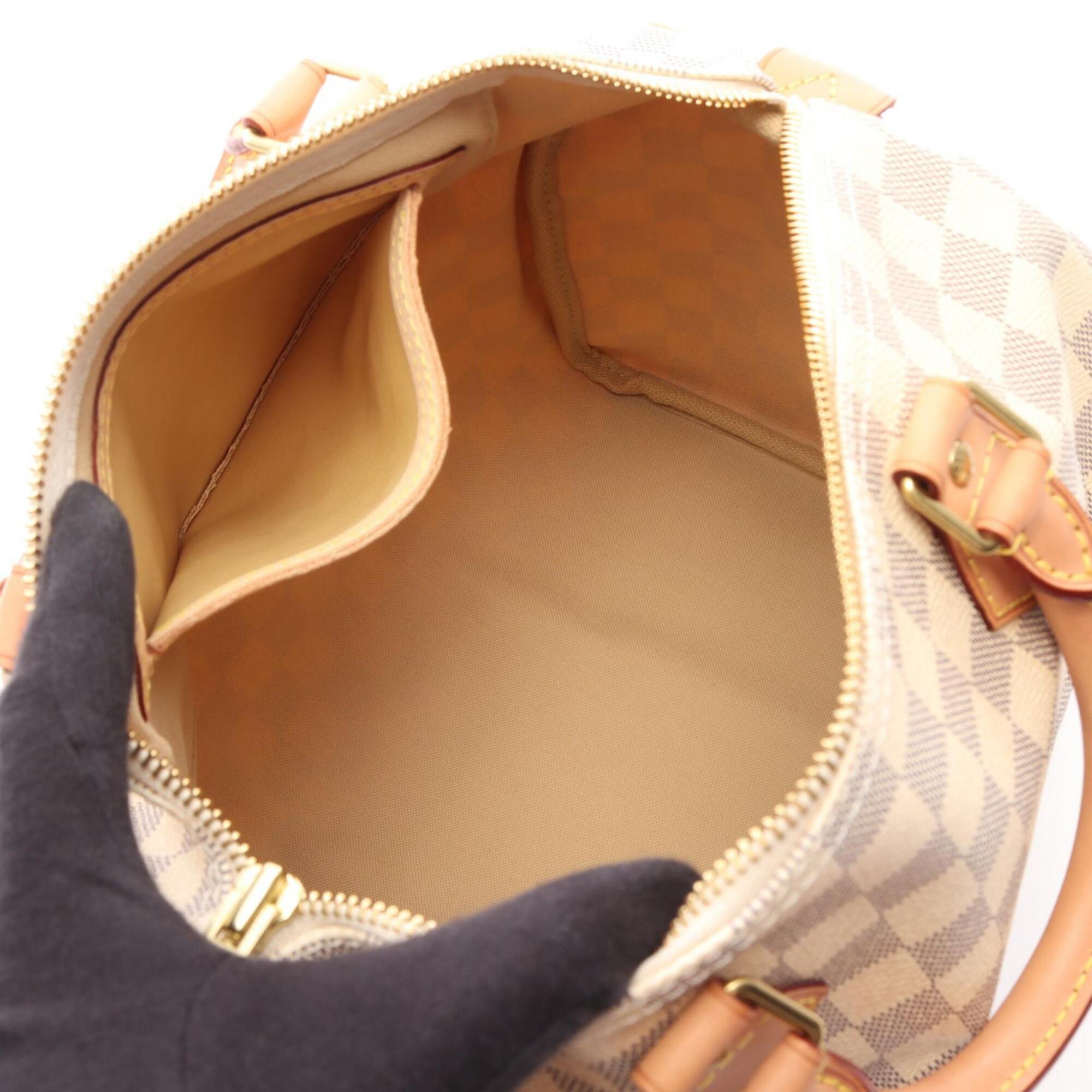 Louis Vuitton White Pvc Leather Handbag (Pre-Owned)