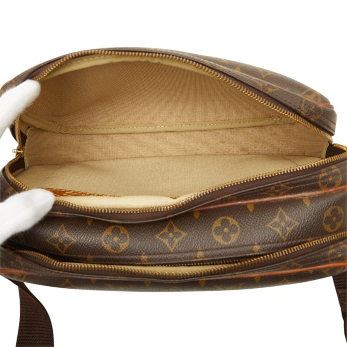 Louis Vuitton Brown Pvc Leather Shoulder Bag (Pre-Owned)