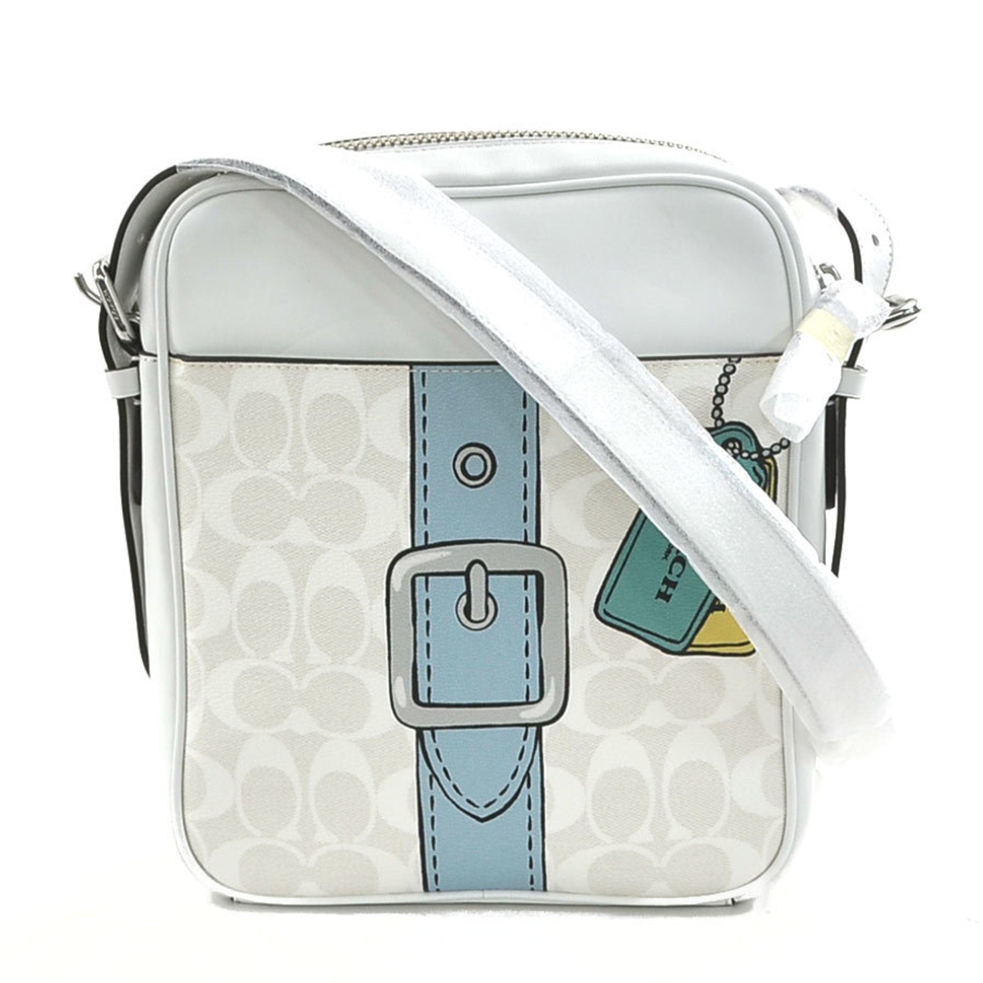 Coach White Leather Shoulder Bag (Pre-Owned)