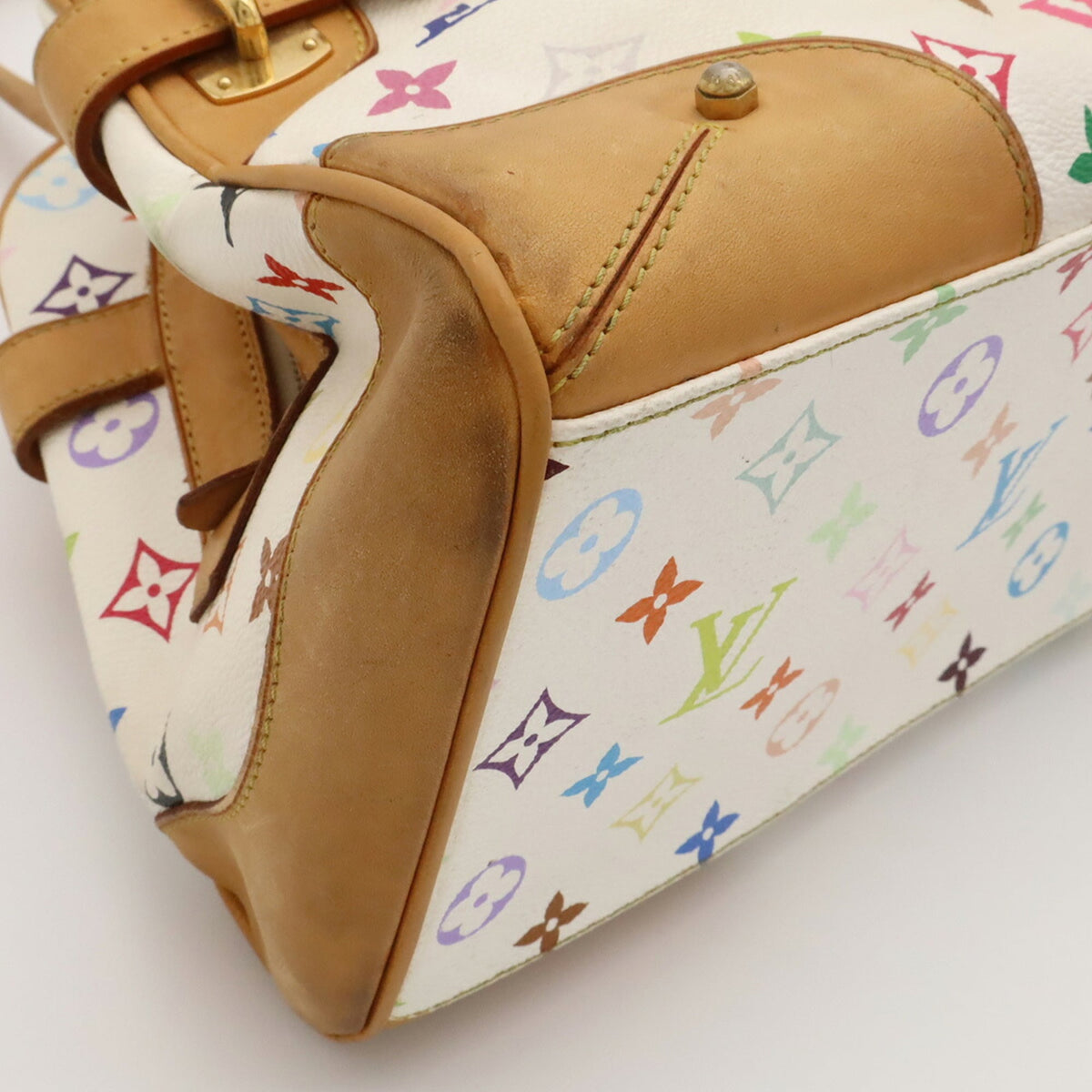 Louis Vuitton Monogram Multicolore Blanc Monogram Multicolore Handbag Shoulder Bag (Pre-Owned)