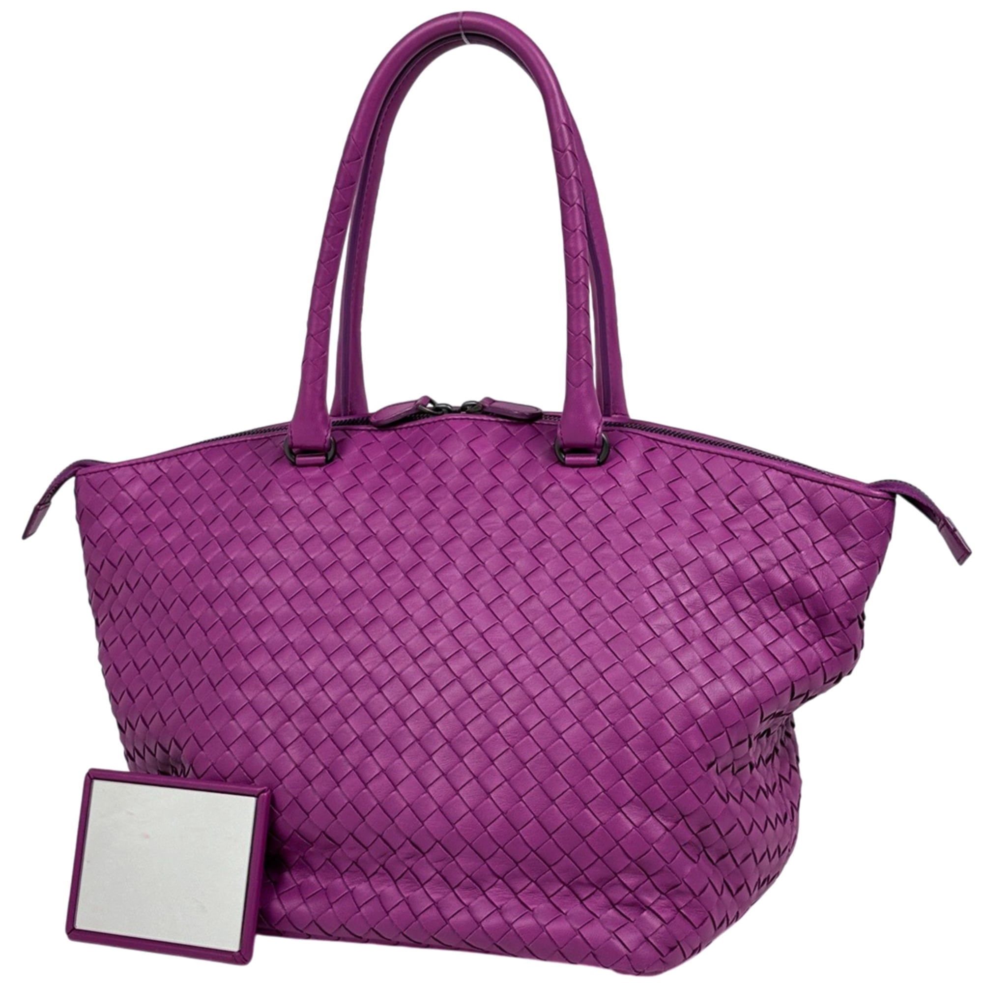 Bottega Veneta Intrecciato Purple Intrecciato Tote Bag (Pre-Owned)