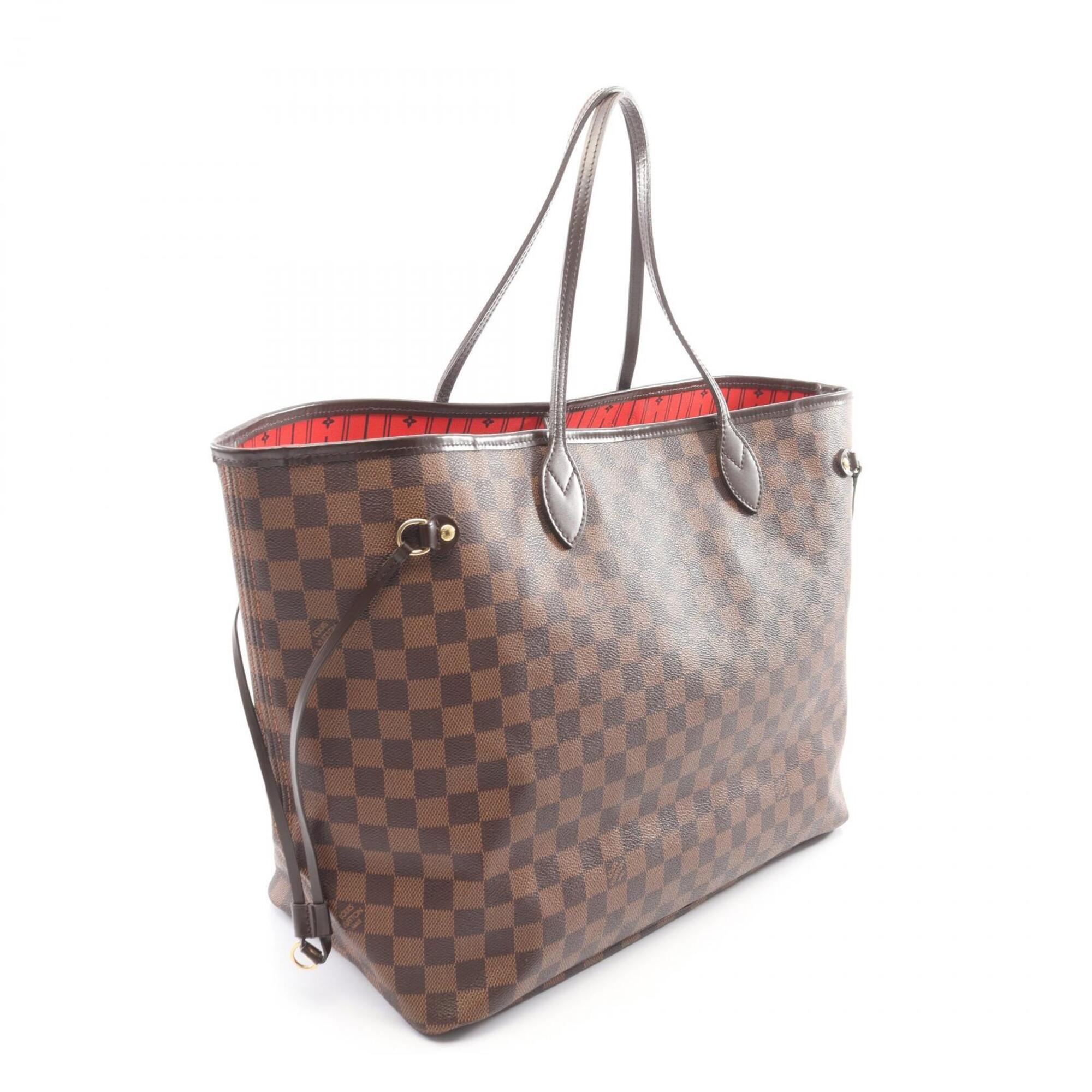 Louis Vuitton Brown Coated Canvas Leather Handbag Tote Bag (Pre-Owned)