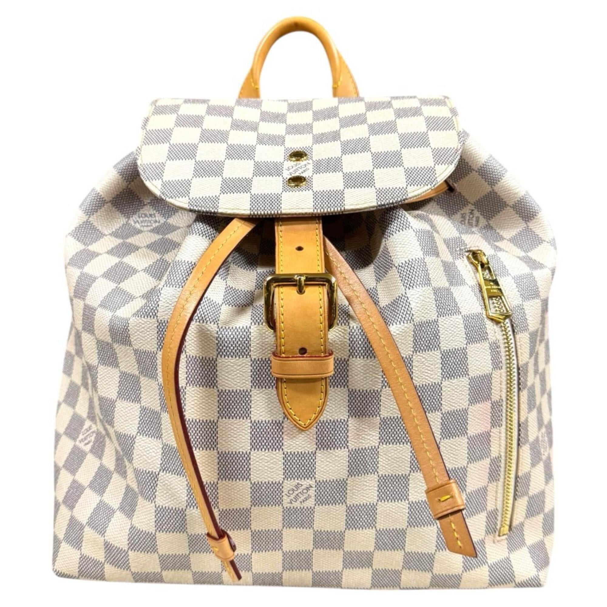 Louis Vuitton White Damier Azur Backpack (Pre-Owned)