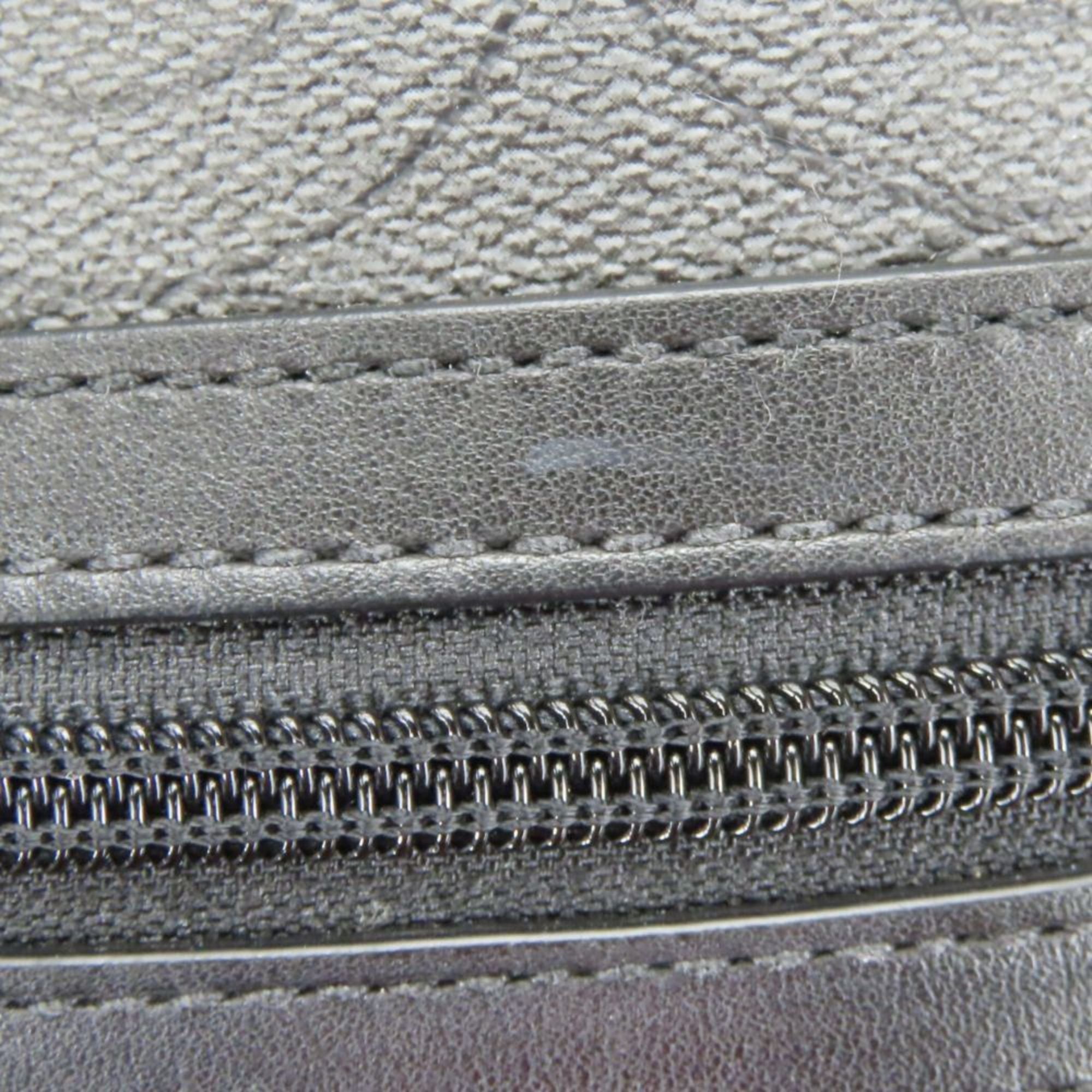 Coach Black Gray Pvc Shoulder Bag (Pre-Owned)