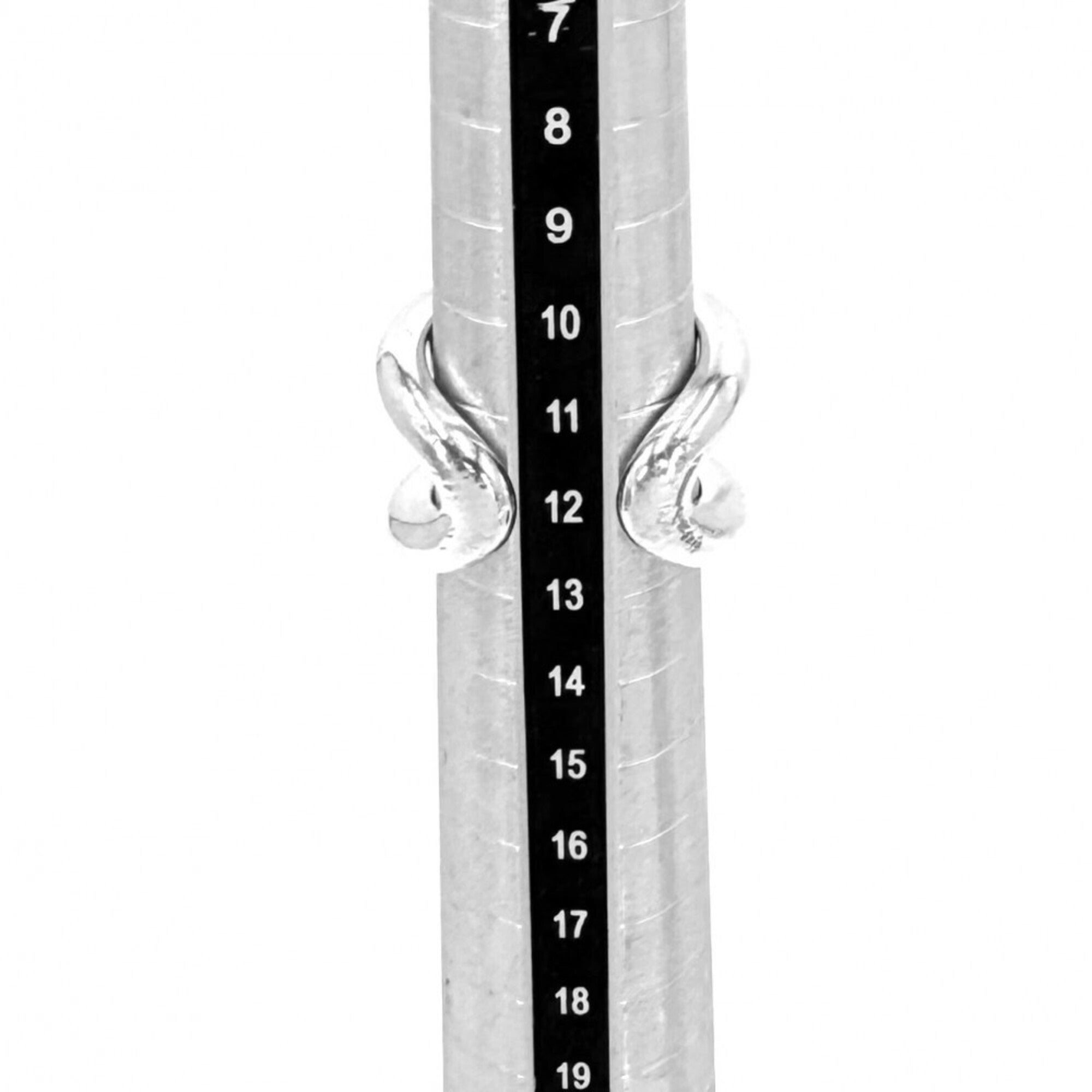Hermes Silver 925 Band Ring (Pre-Owned)