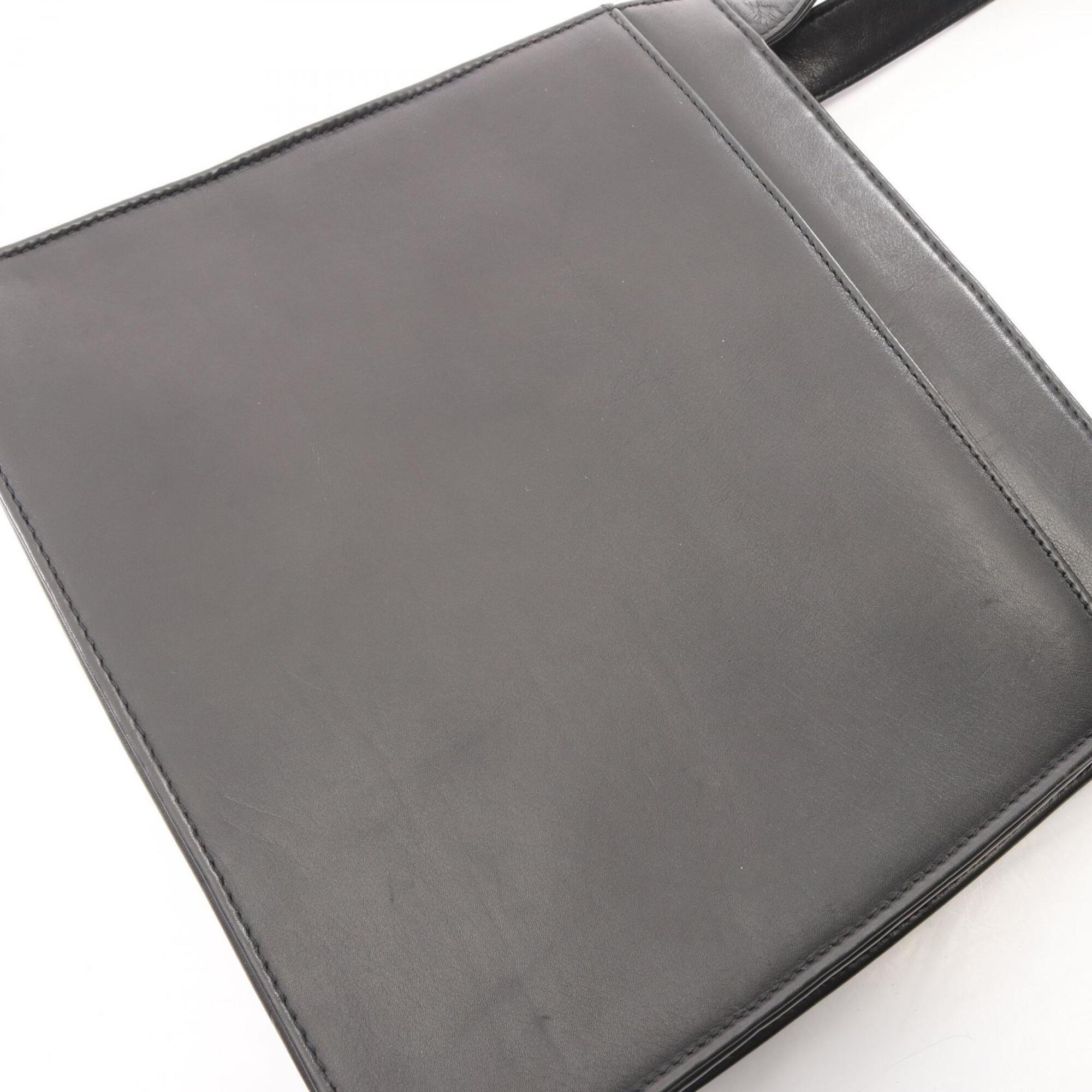 Chanel Black Leather Tote Bag (Pre-Owned)