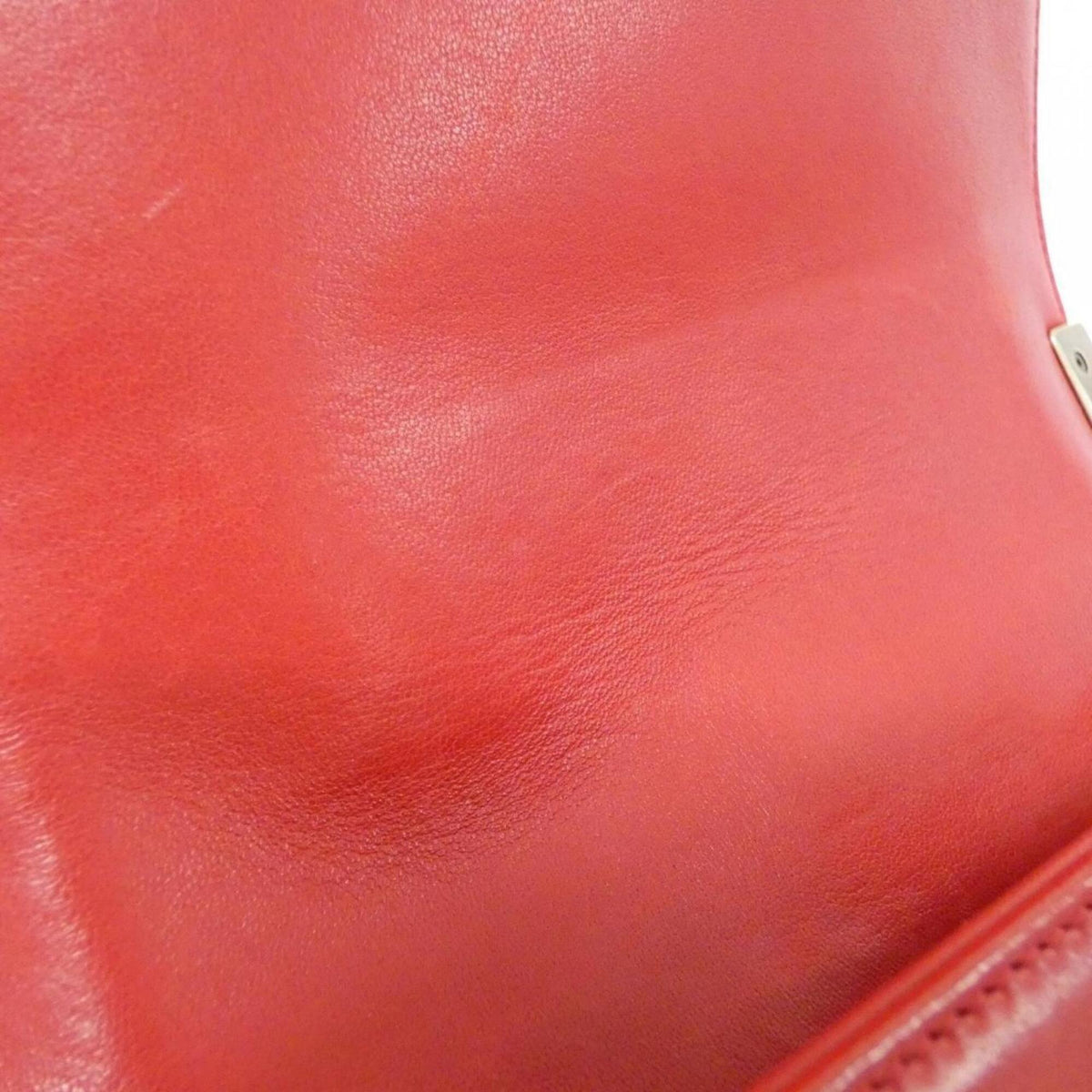 Chanel Green Red Color Canvas Shoulder Bag (Pre-Owned)