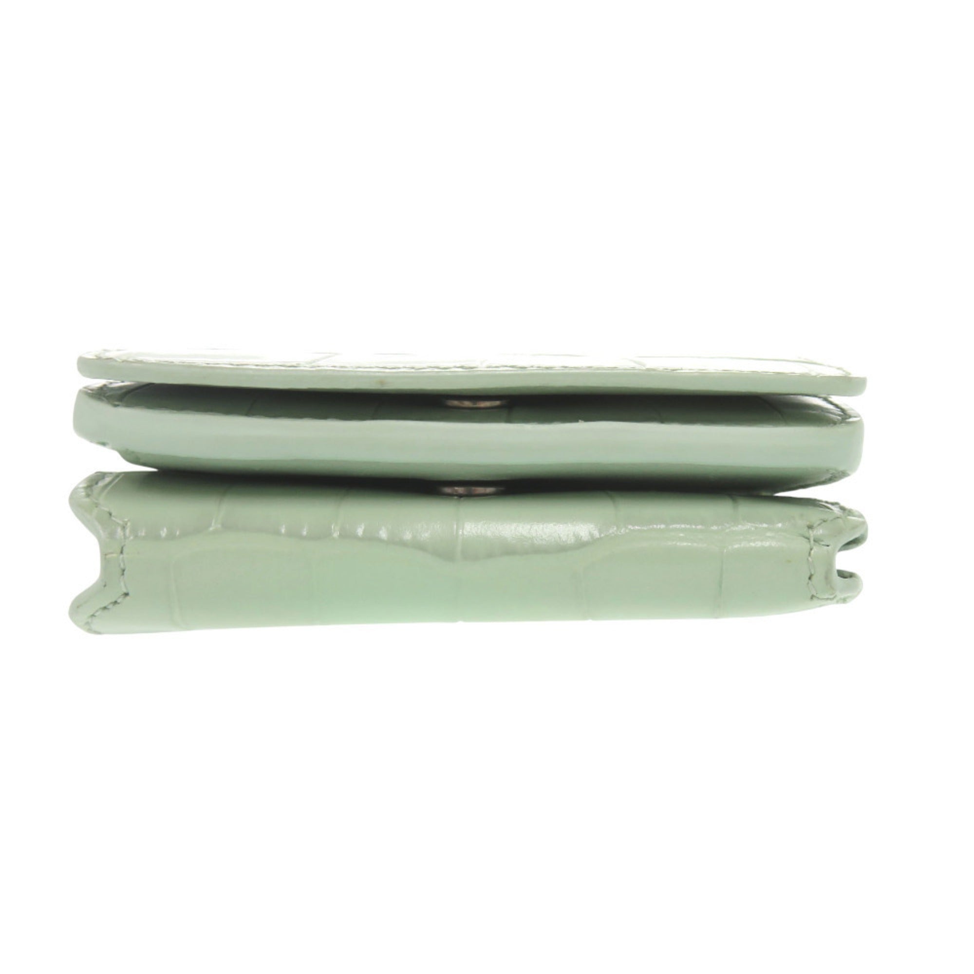 Balenciaga Green Leather Chain/Shoulder Wallet (Pre-Owned)