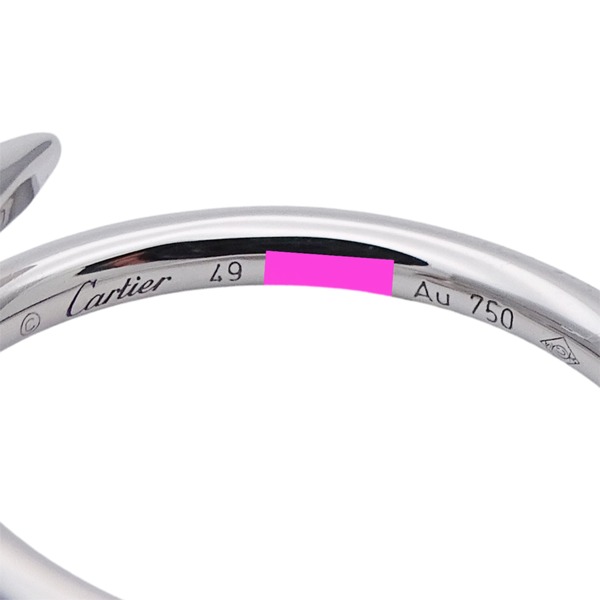 Cartier White Gold White Gold (18K) Band Ring (Pre-Owned)