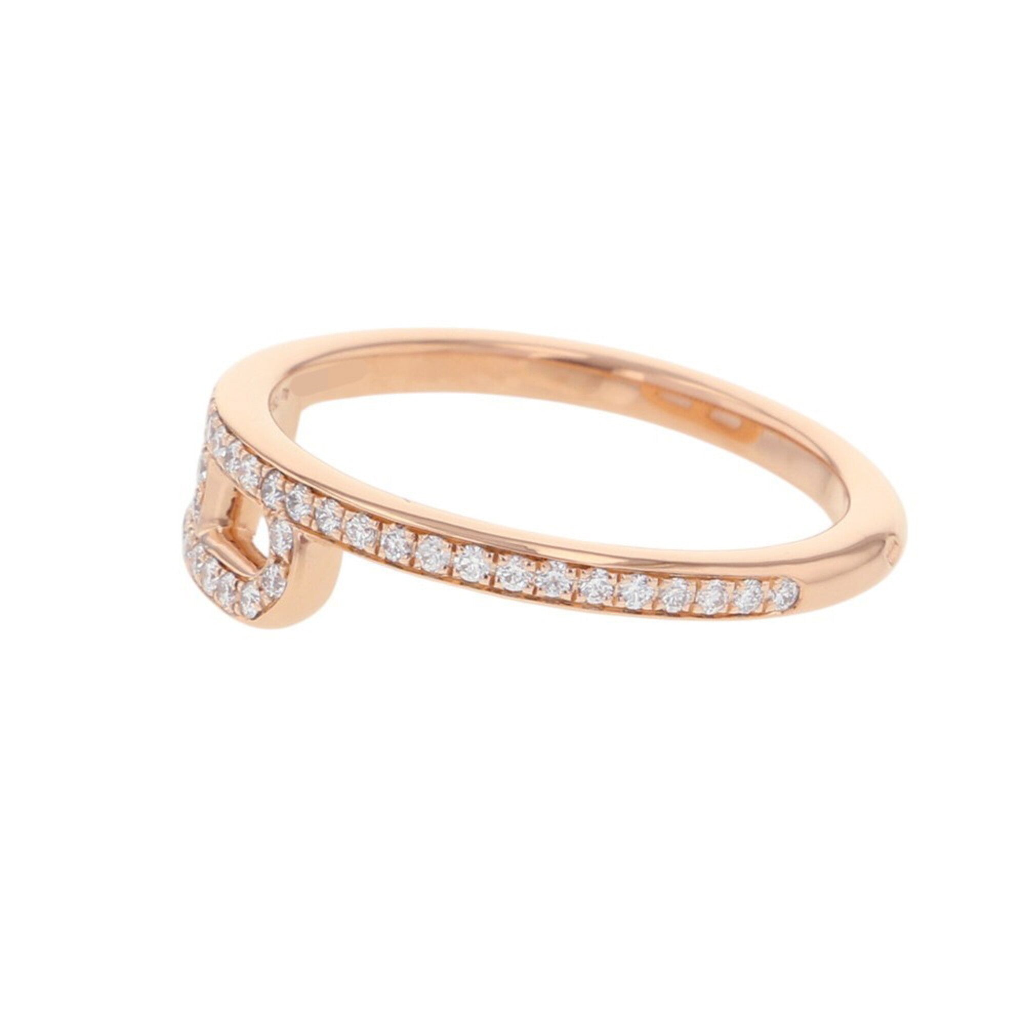 Hermes Pink Gold Pink Gold (18K) Band Ring (Pre-Owned)