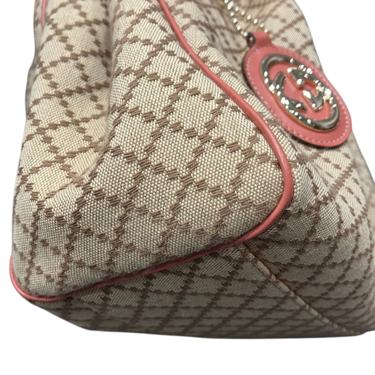 Gucci Beige Cotton Leather Handbag (Pre-Owned)