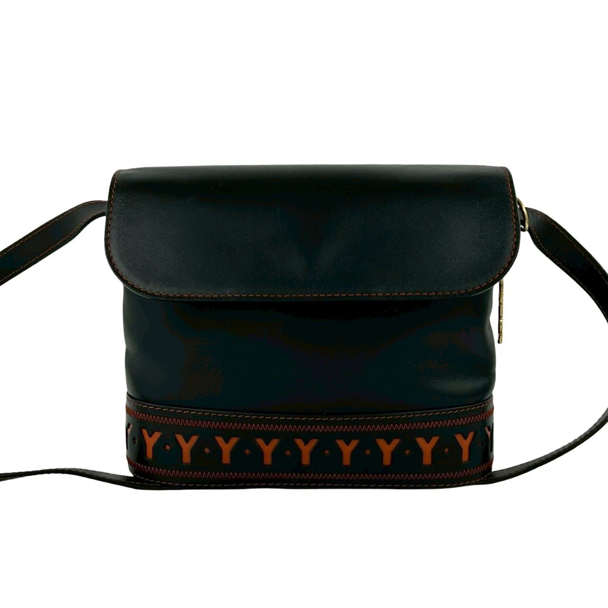 Yves Saint Laurent Black Leather Shoulder Bag (Pre-Owned)