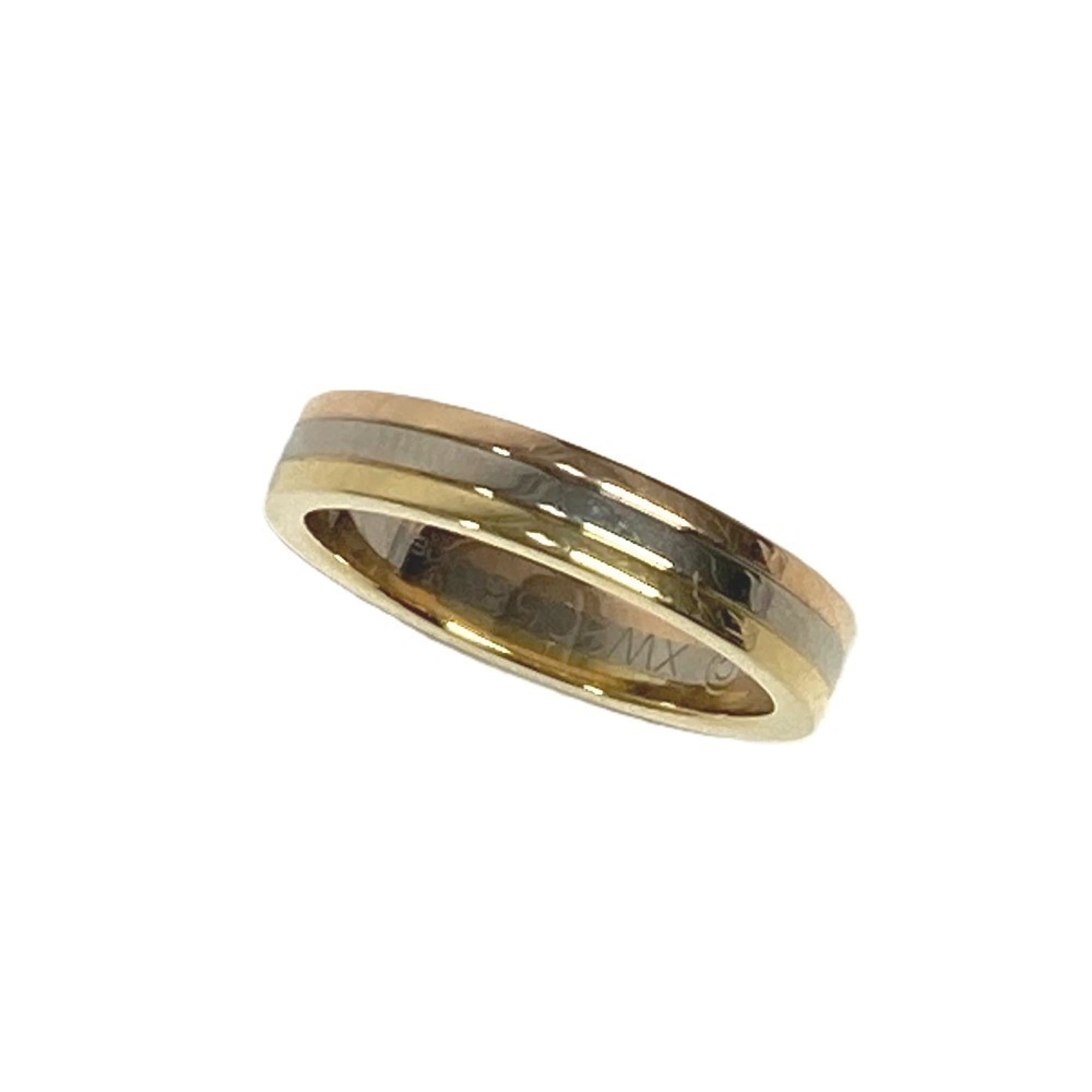 Cartier Trinity Gold Silver Pink Gold Yellow Gold (18K) Pink Gold (18K) White Gold (18K) Band Ring (Pre-Owned)