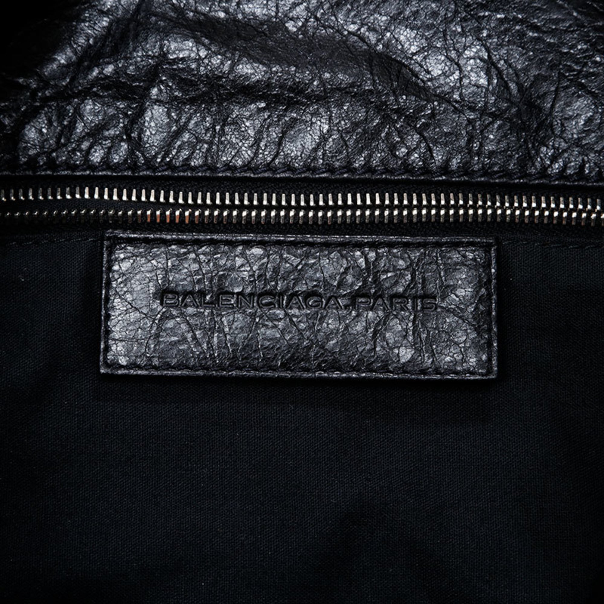 Balenciaga Black Leather Shoulder Bag (Pre-Owned)
