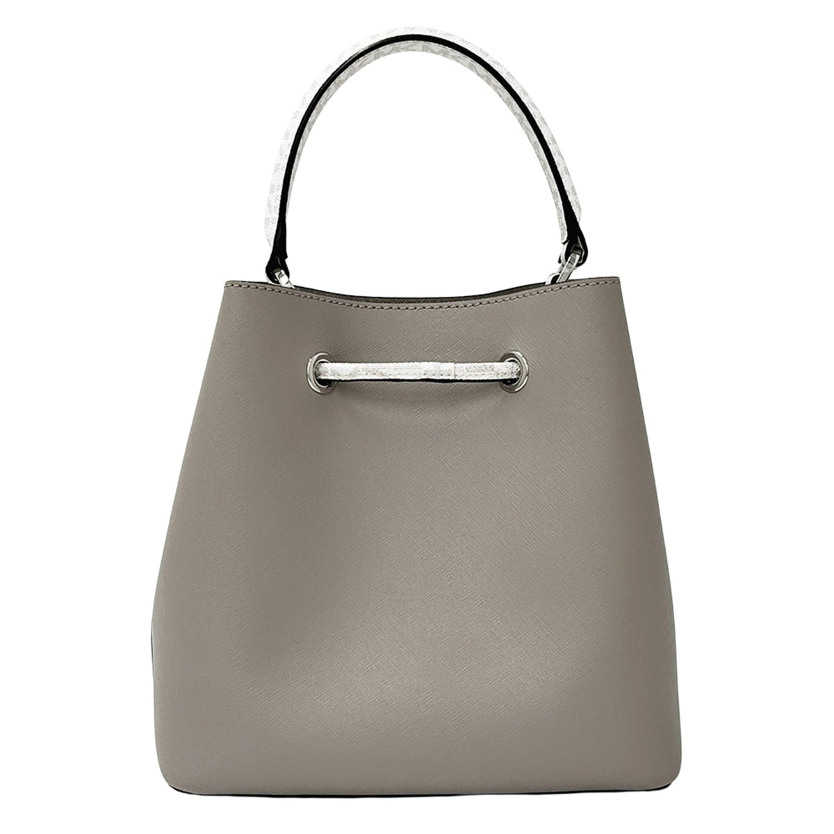 Michael Kors Gray White Leather Handbag Shoulder Bag (Pre-Owned)