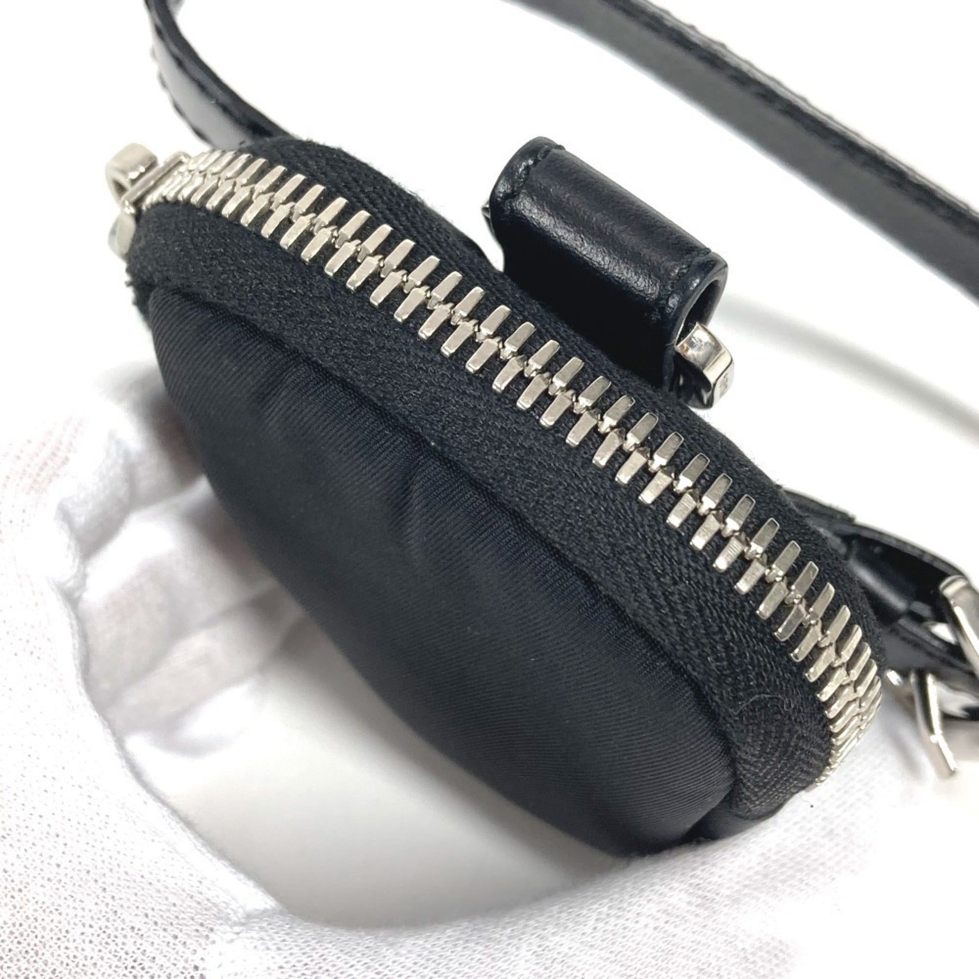 Prada Black Nylon Leather Fanny Pack Pouch (Pre-Owned)