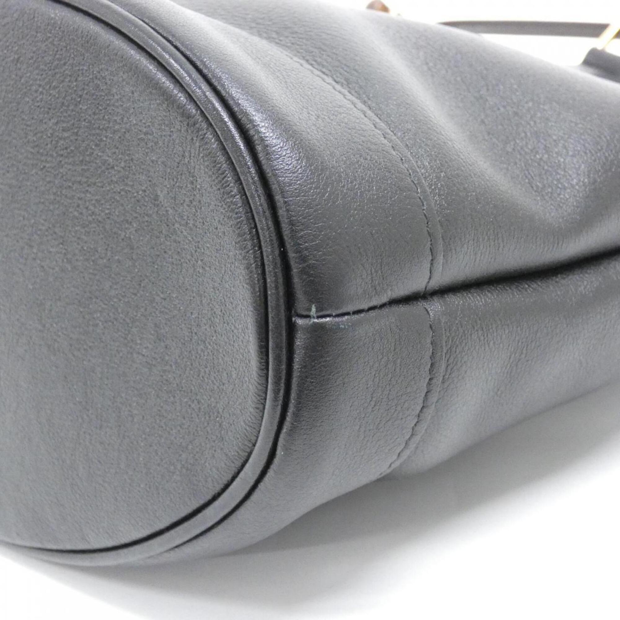 Gucci Black Leather Handbag (Pre-Owned)