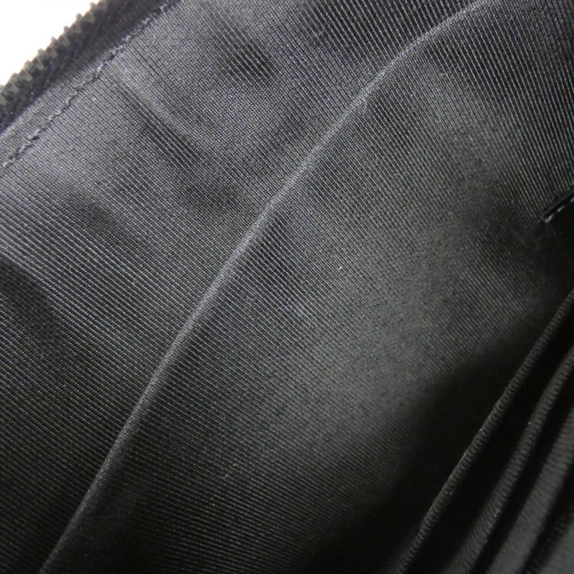 Chanel Black Nylon Canvas Pouch (Pre-Owned)