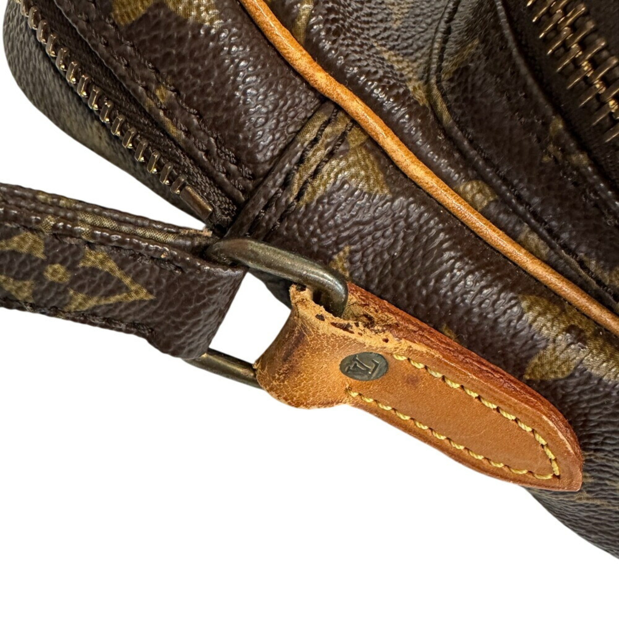 Louis Vuitton Monogram Brown Leather Shoulder Bag (Pre-Owned)