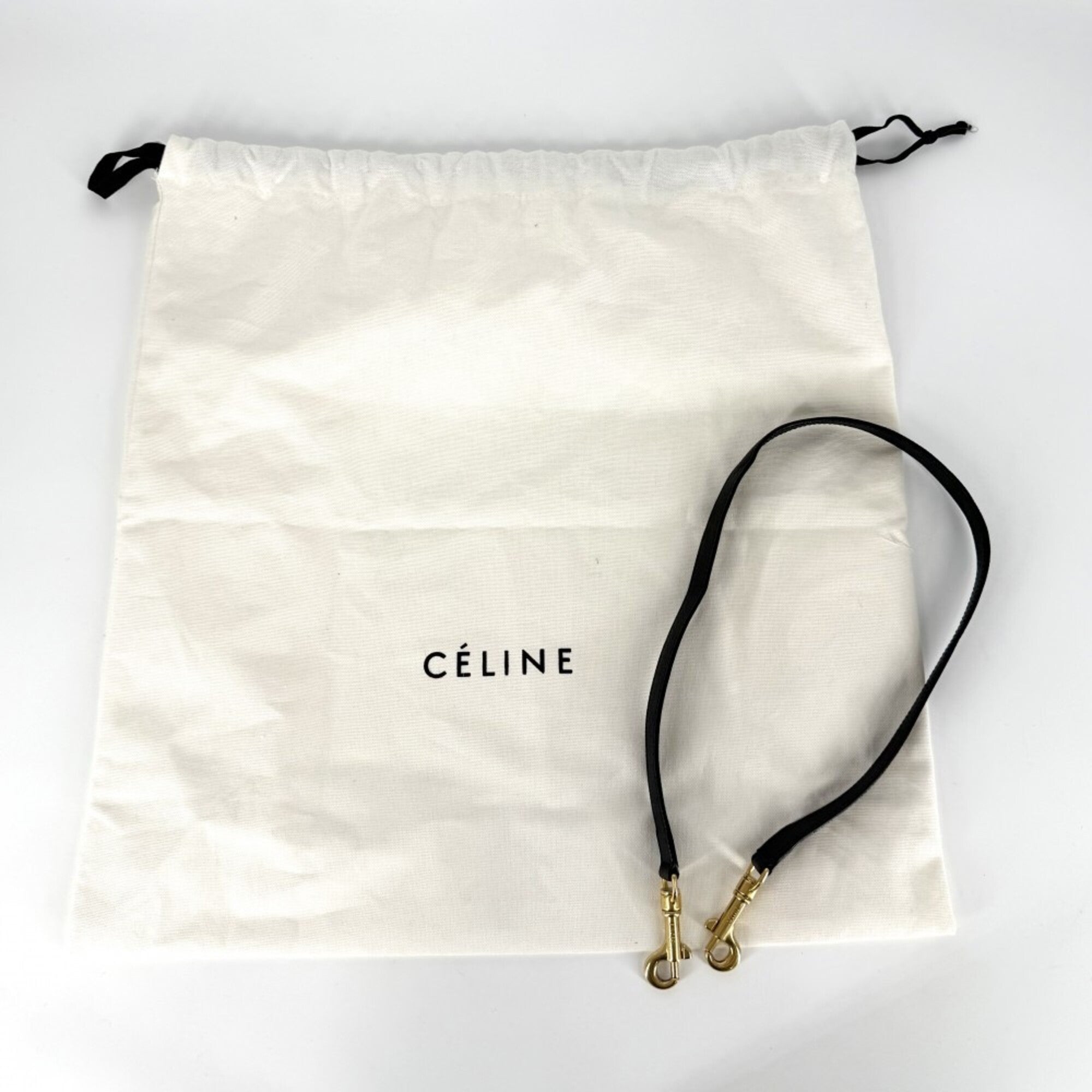 Celine Black Leather Handbag Shoulder Bag (Pre-Owned)
