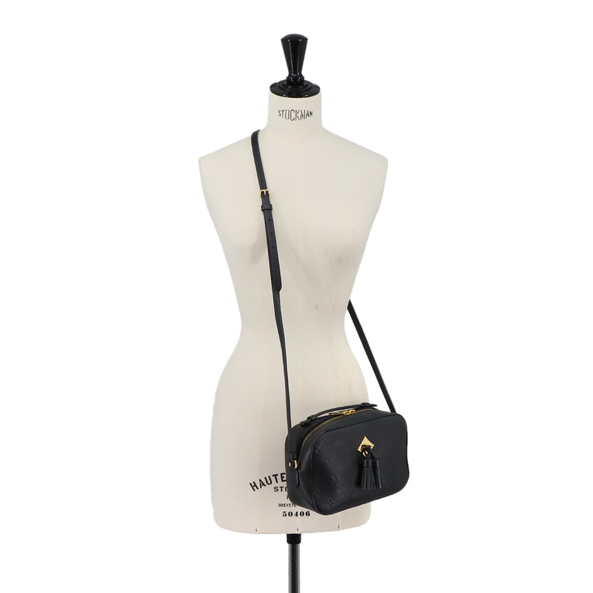 Louis Vuitton Black Noir Monogram Empreinte Handbag Shoulder Bag (Pre-Owned)