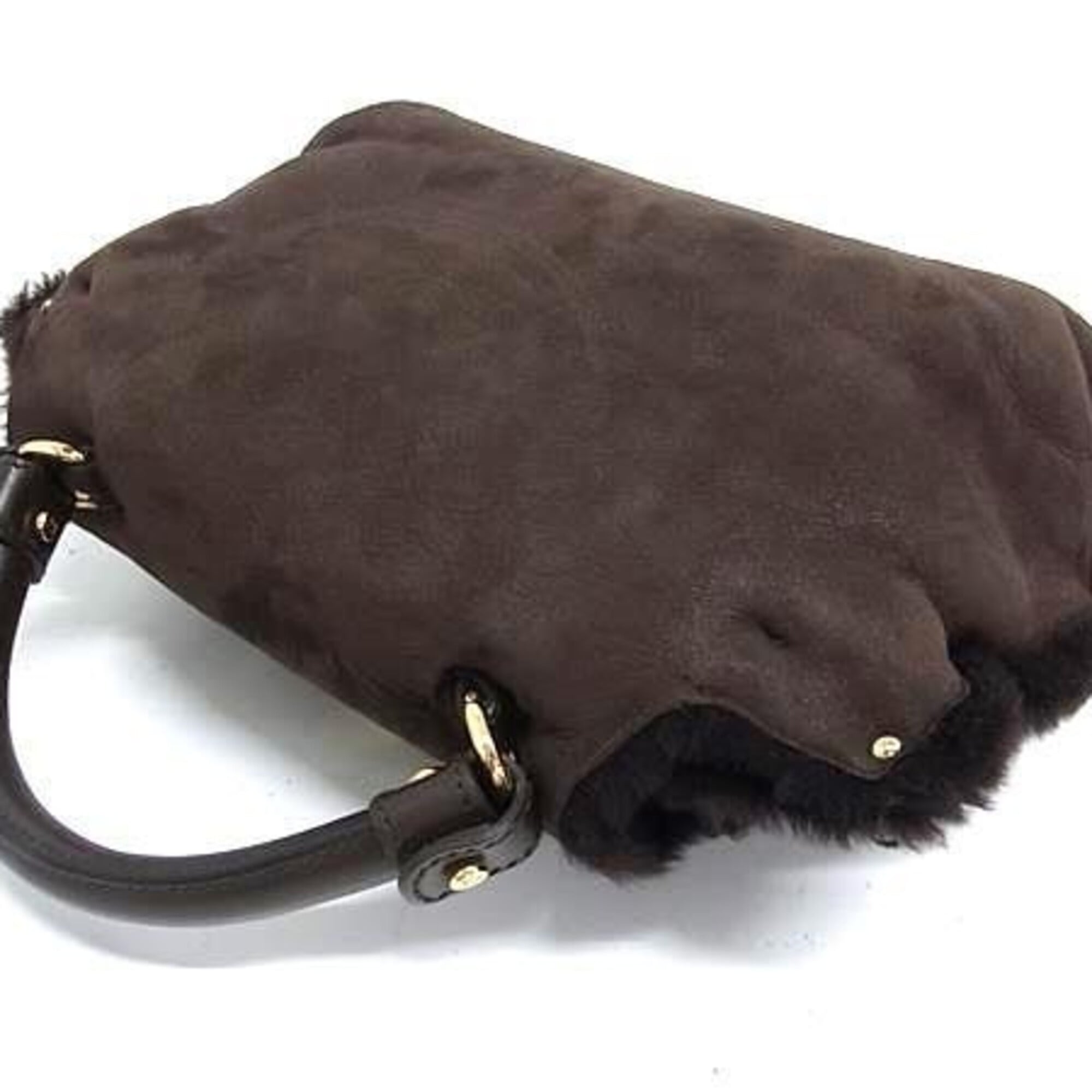 Salvatore Ferragamo Brown Leather Handbag Shoulder Bag (Pre-Owned)