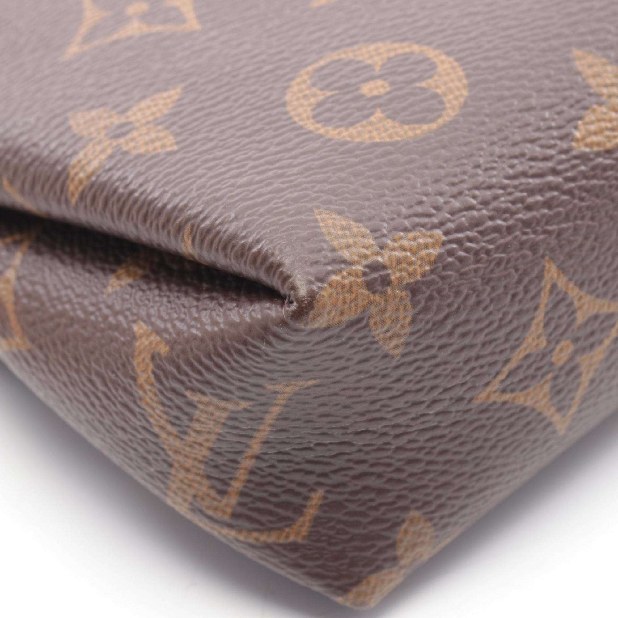 Louis Vuitton Brown Cerise Monogram Red Color Coated Canvas Leather Handbag (Pre-Owned)