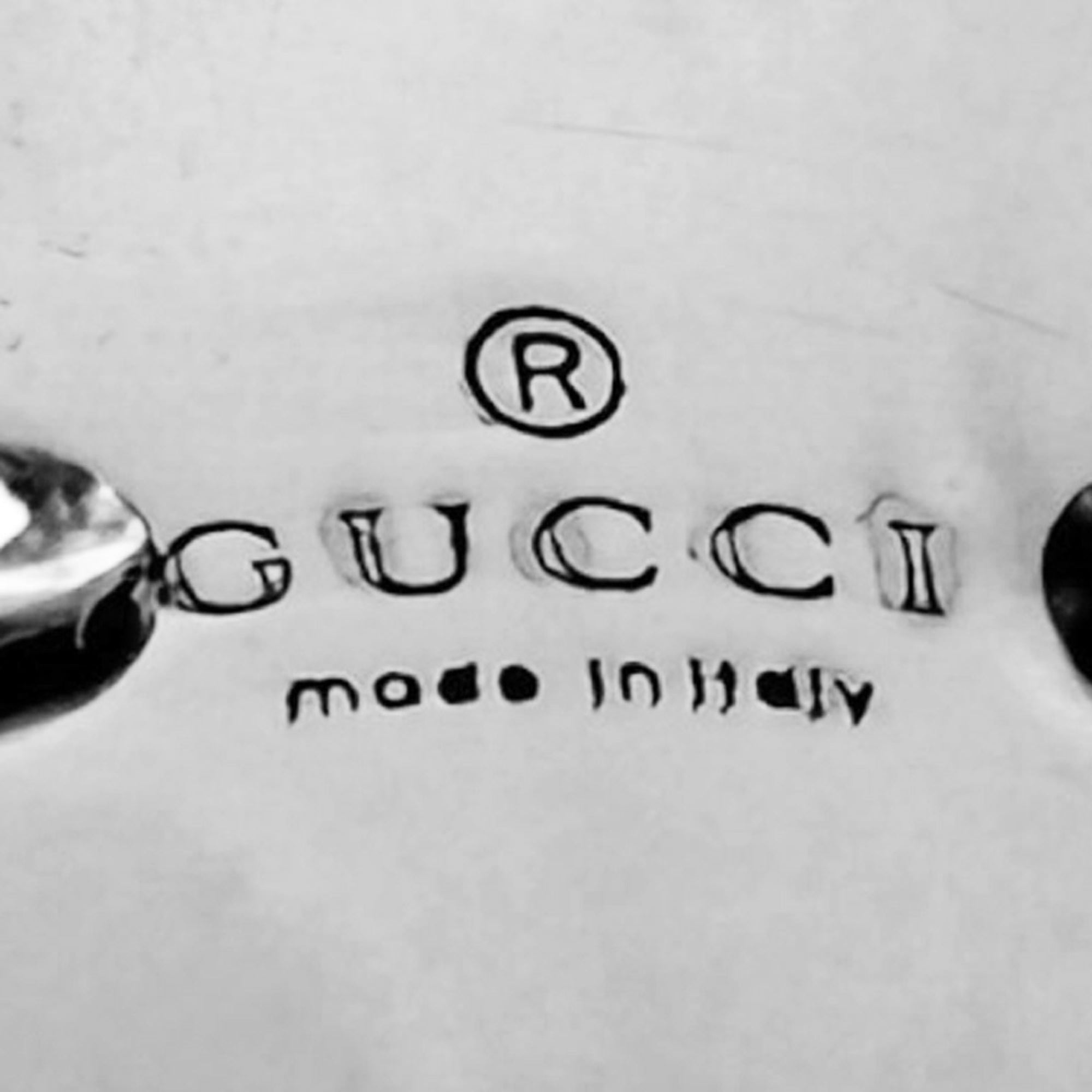 Gucci Icon Silver White Gold (18K) Band Ring (Pre-Owned)