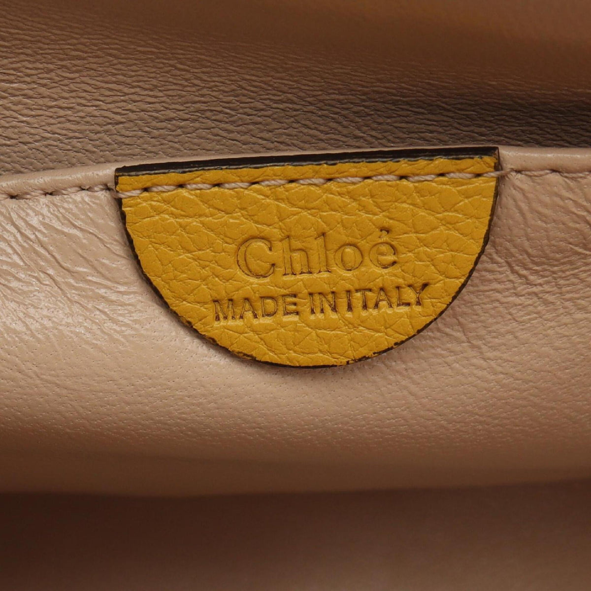 Chloé Yellow Leather Handbag Shoulder Bag (Pre-Owned)