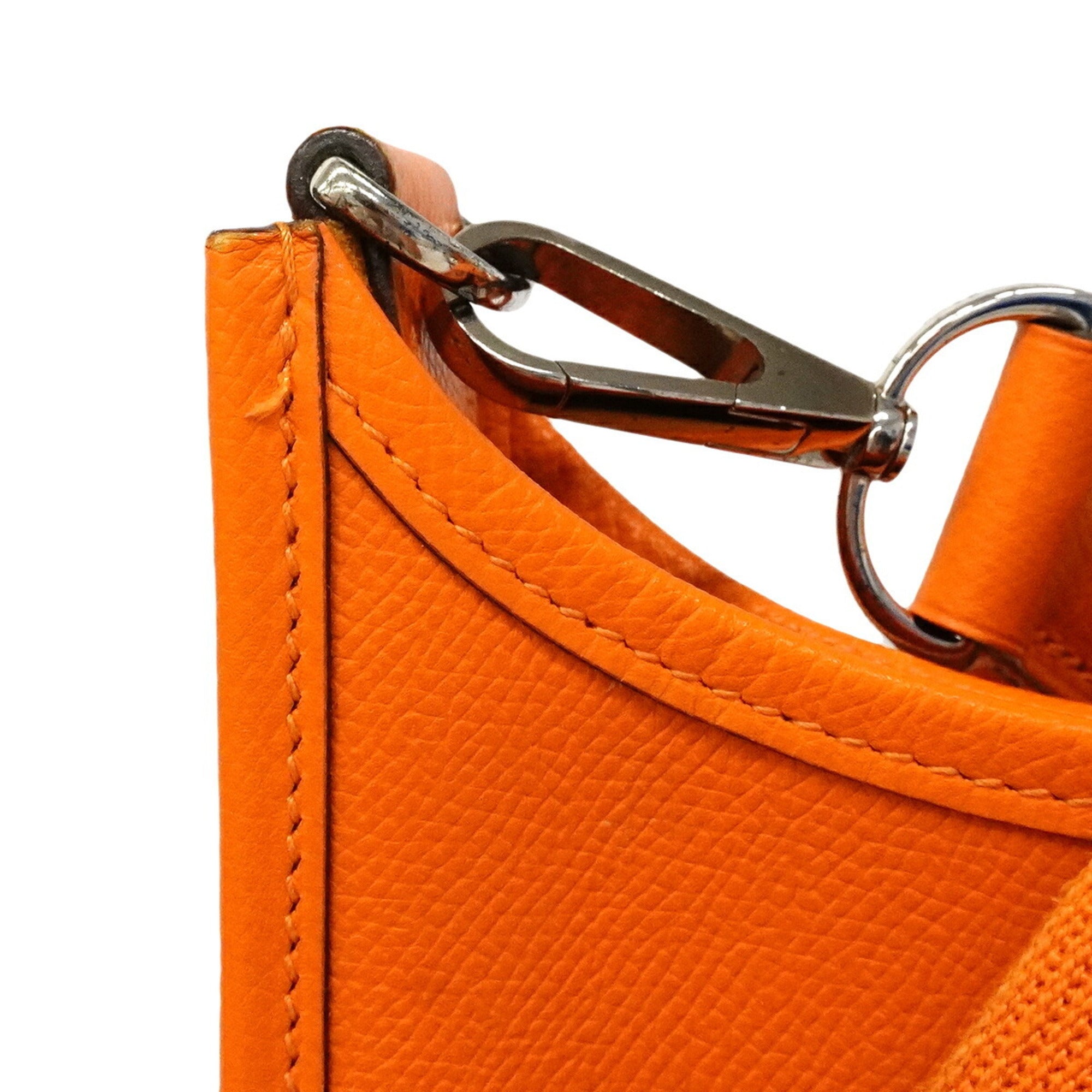 Hermes Orange Leather Shoulder Bag (Pre-Owned)