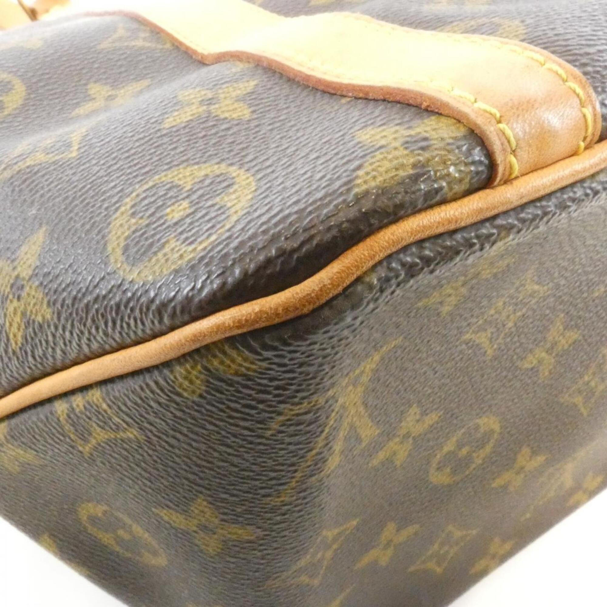 Louis Vuitton Marron Coated Canvas Handbag (Pre-Owned)