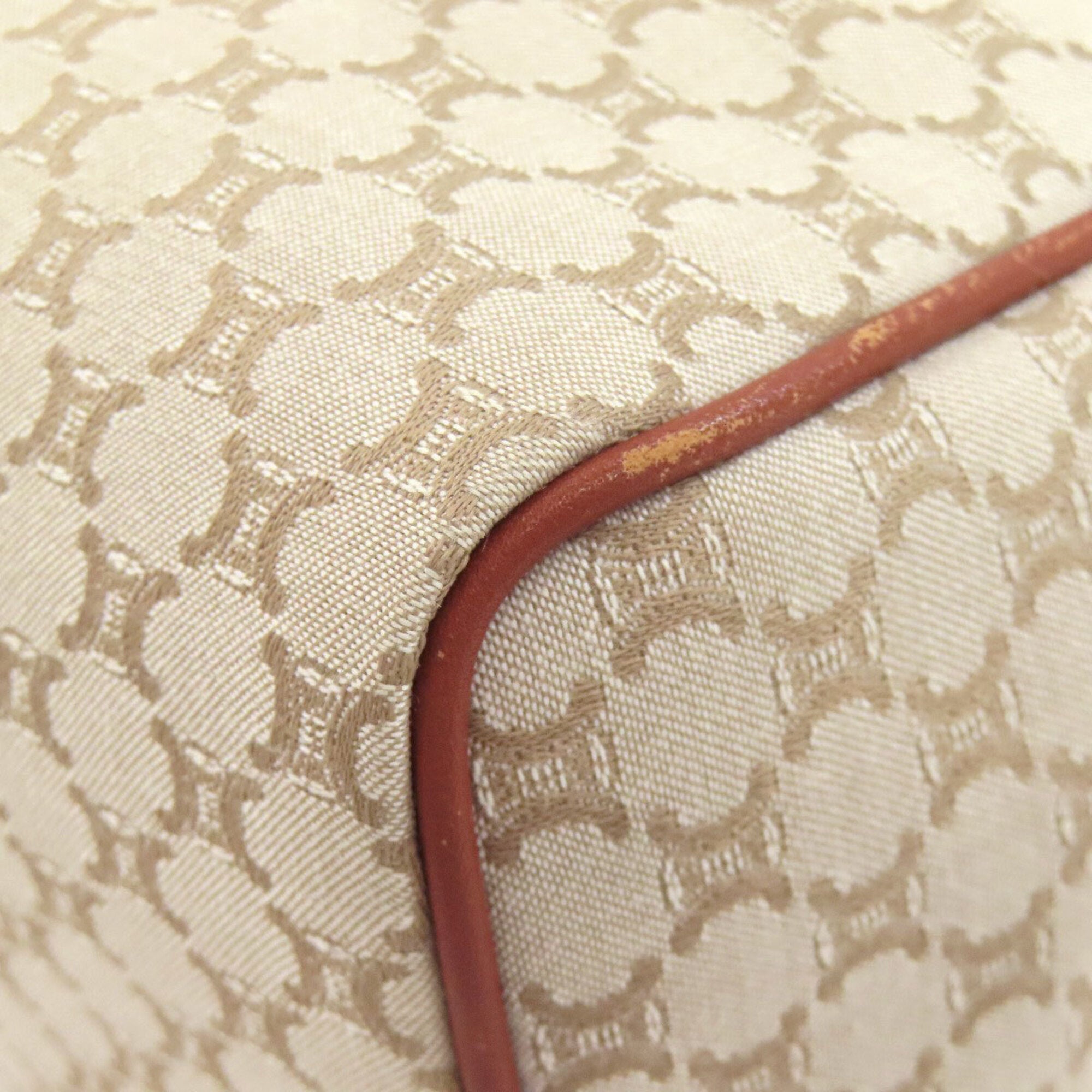Celine Macadam Brown Canvas Handbag (Pre-Owned)
