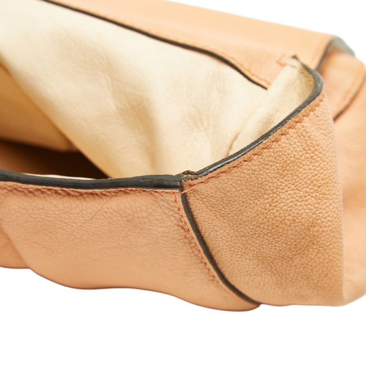 Chloé Pink Orange Leather Shoulder Bag (Pre-Owned)