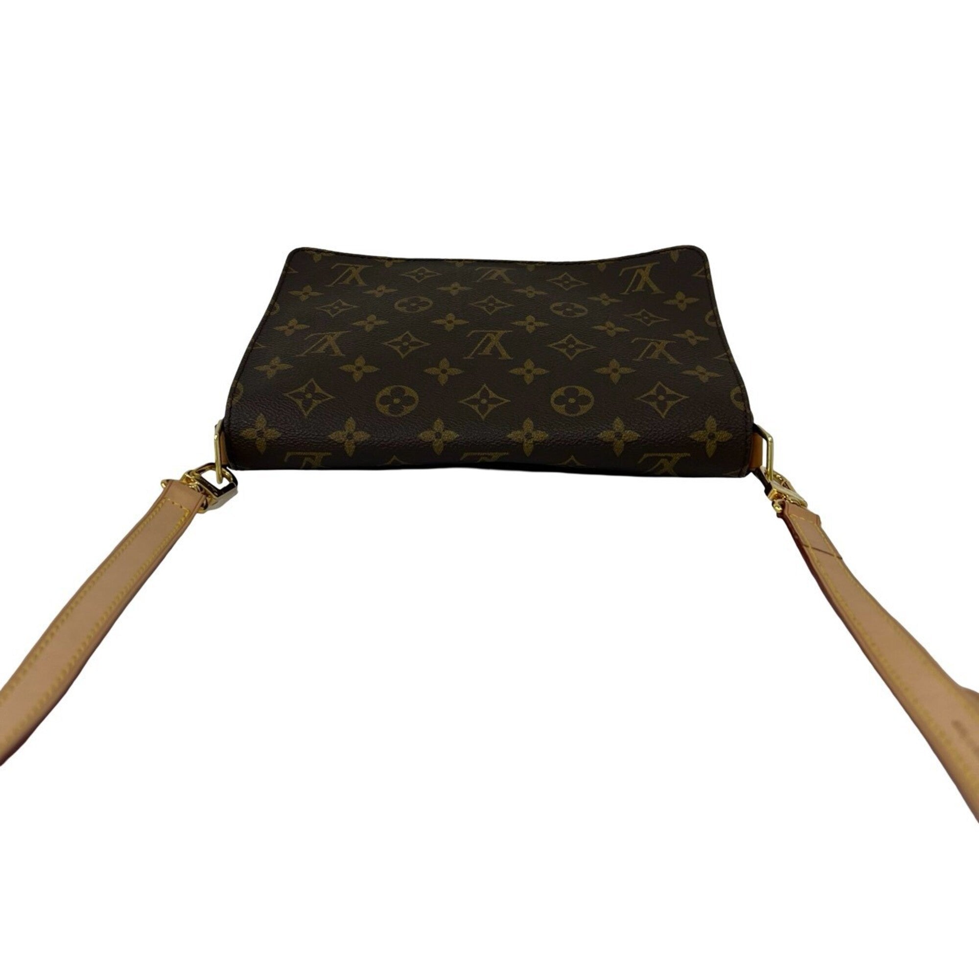 Louis Vuitton Brown Leather Pvc Shoulder Bag (Pre-Owned)