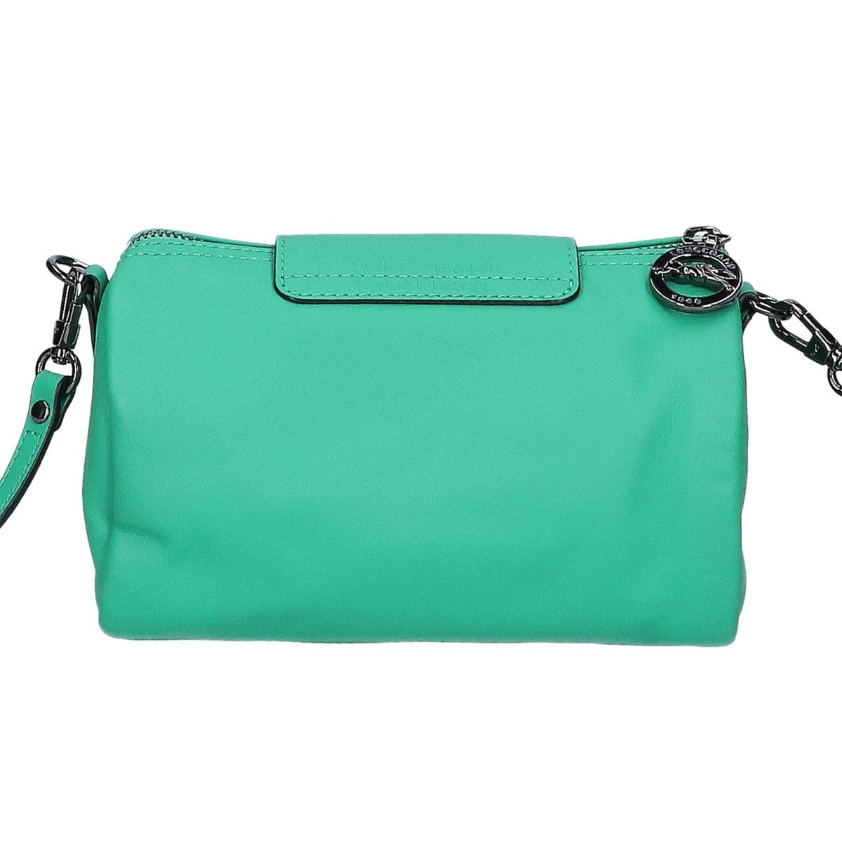 Longchamp Green Leather Crossbody Bag Shoulder Bag (Pre-Owned)