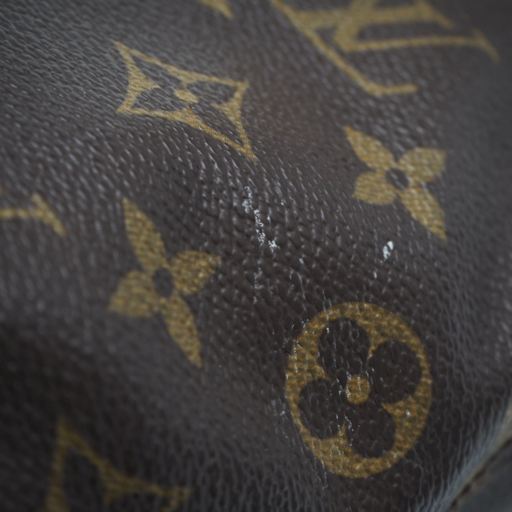 Louis Vuitton Monogram Brown Coated Canvas Leather Handbag (Pre-Owned)