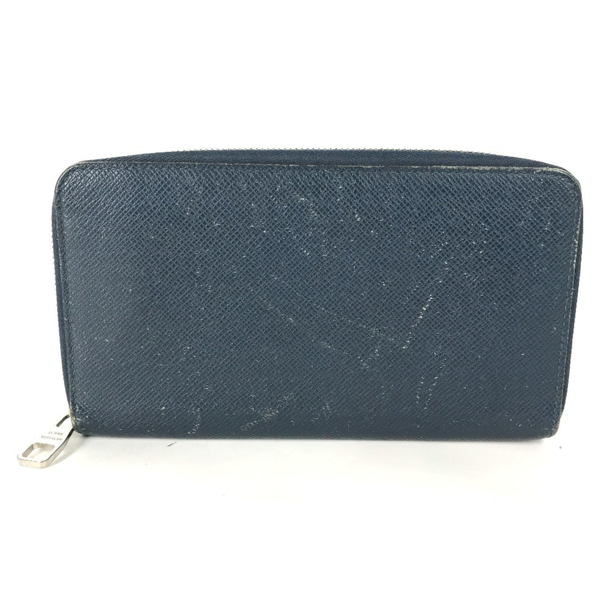 Louis Vuitton Taiga Blue Taiga Leather Long Wallet (Bi-Fold) (Pre-Owned)