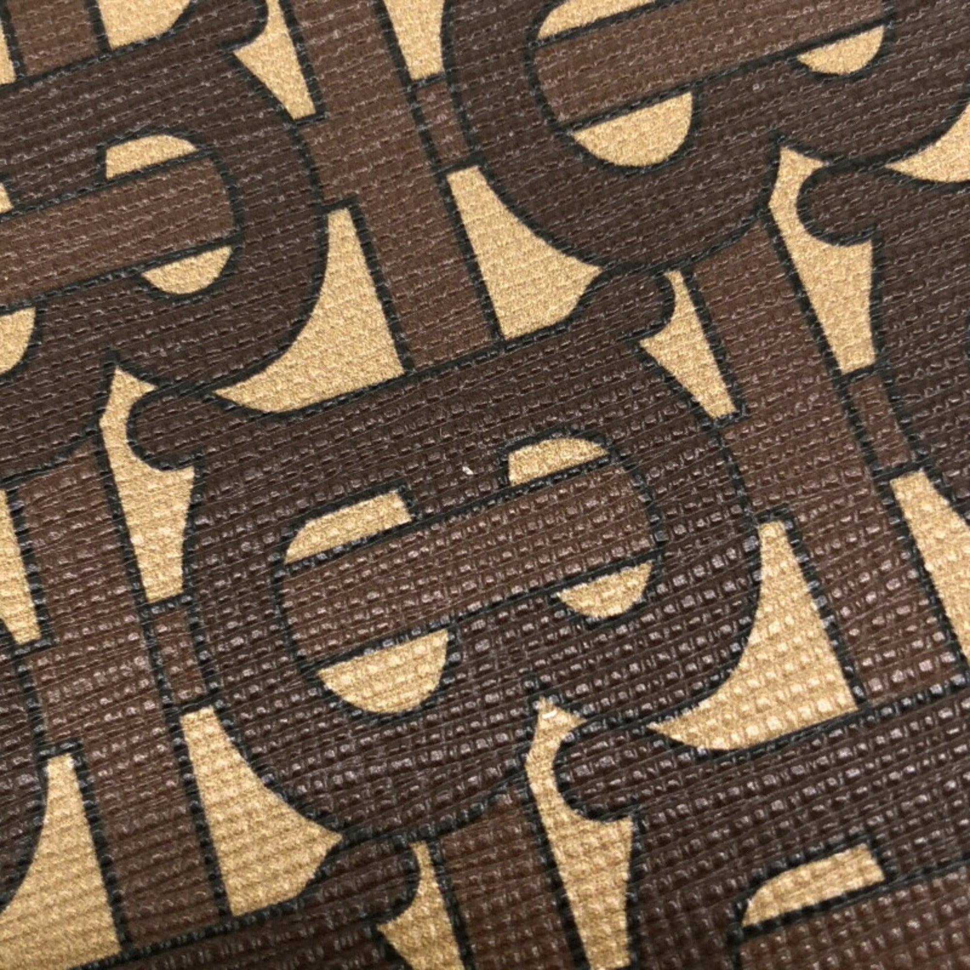 Burberry Brown Pvc Clutch Bag (Pre-Owned)