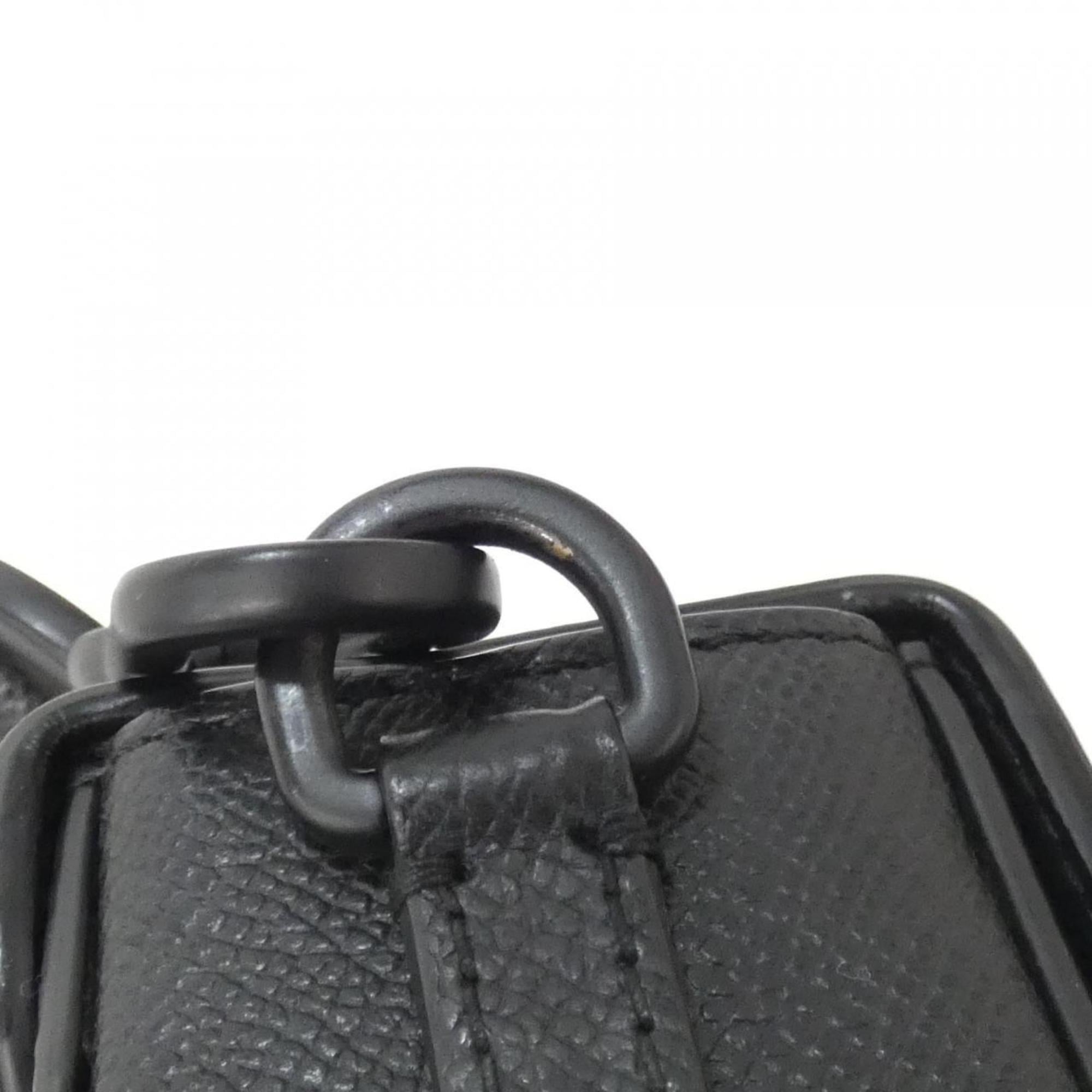 Christian Dior Black Leather Handbag Shoulder Bag (Pre-Owned)