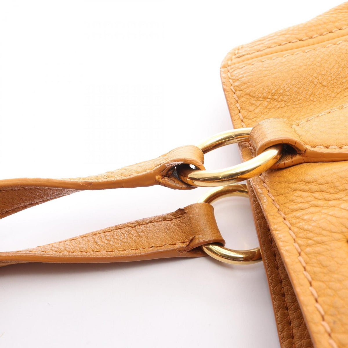 Miu Miu Yellow Leather Handbag (Pre-Owned)