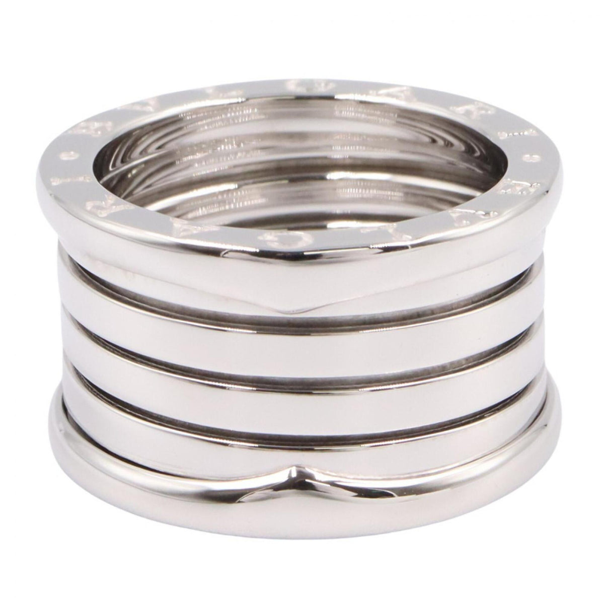 Bvlgari Silver White Gold (18K) Band Ring (Pre-Owned)