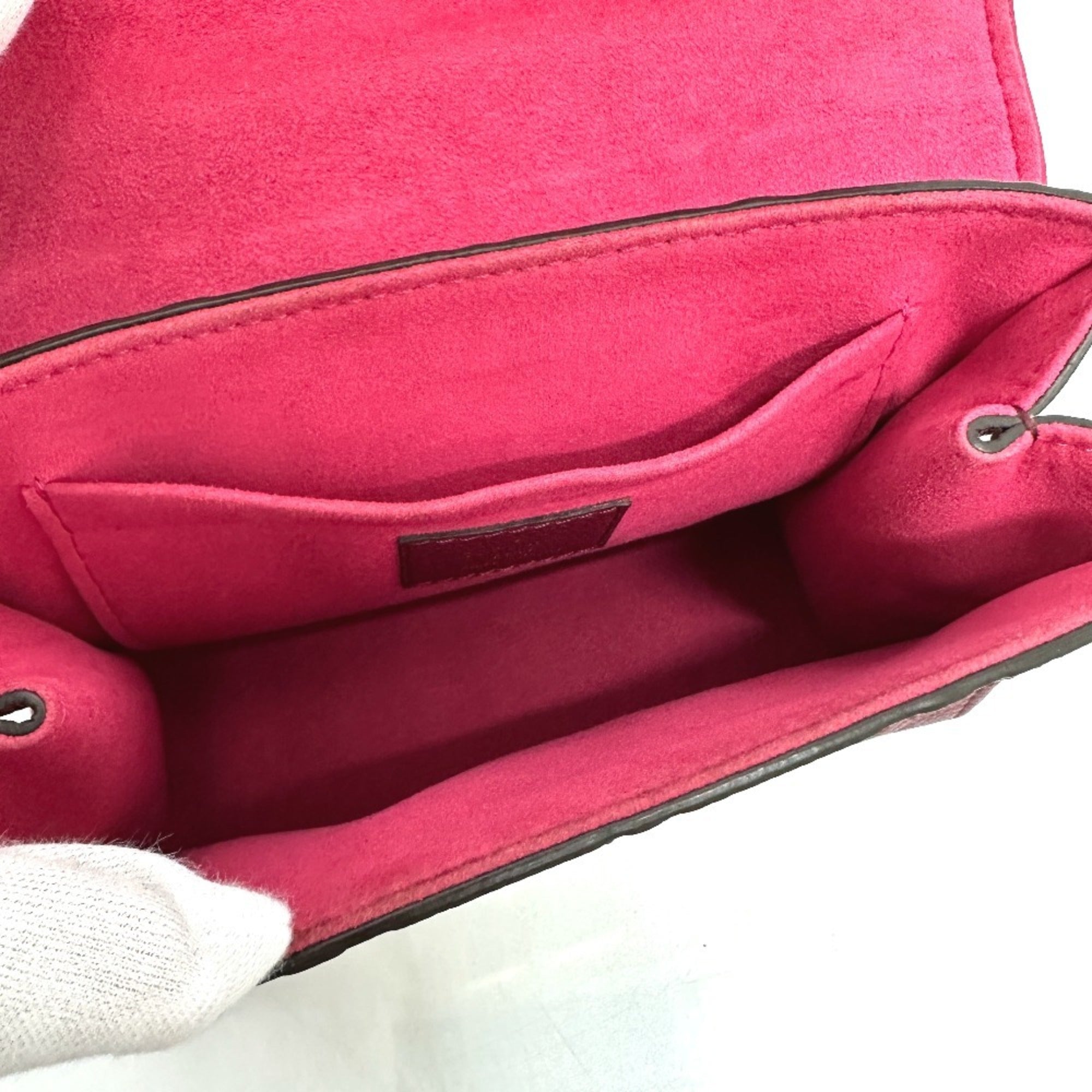Louis Vuitton Red Color Monogram Empreinte Pochette Shoulder Bag (Pre-Owned)