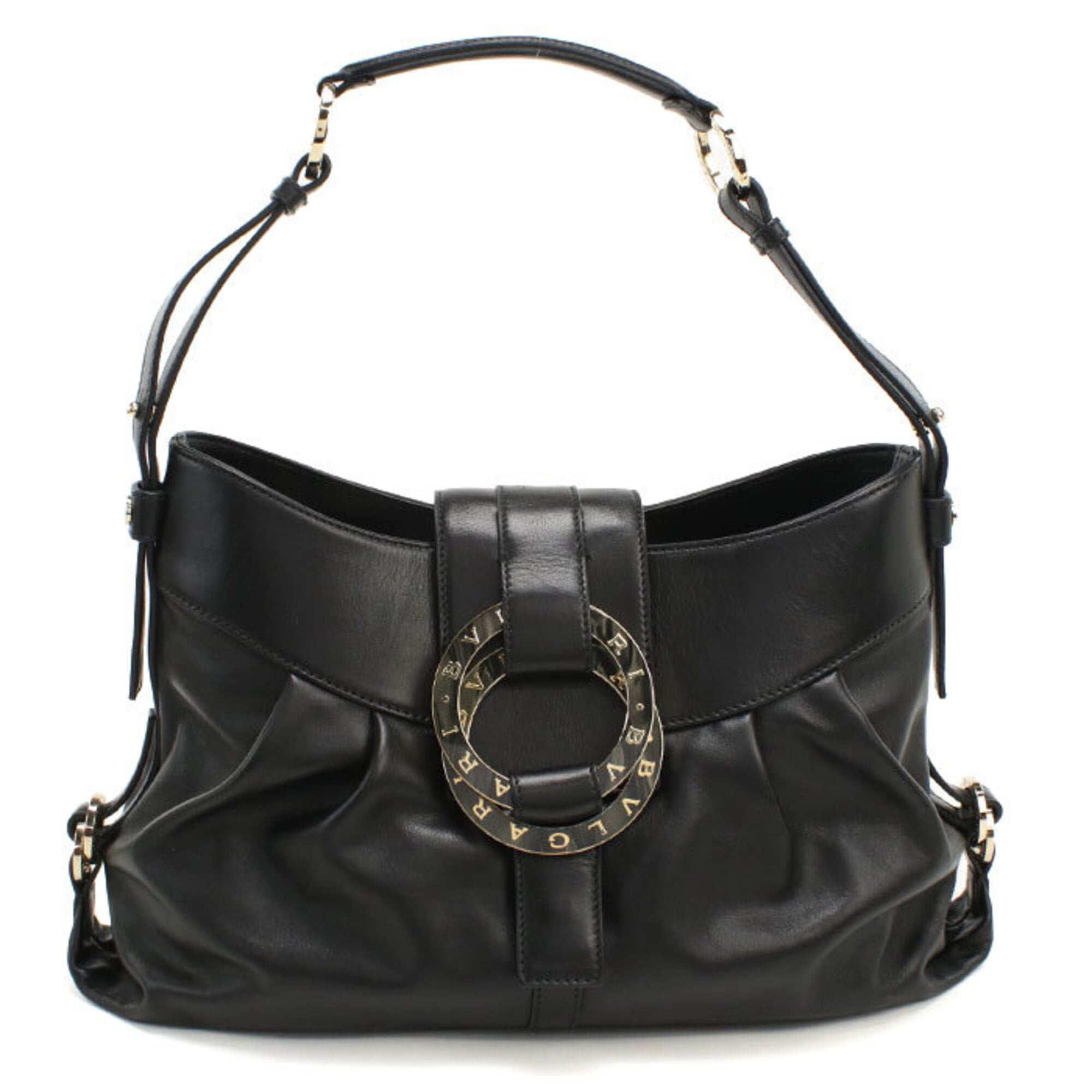 Bvlgari Black Leather Shoulder Bag (Pre-Owned)